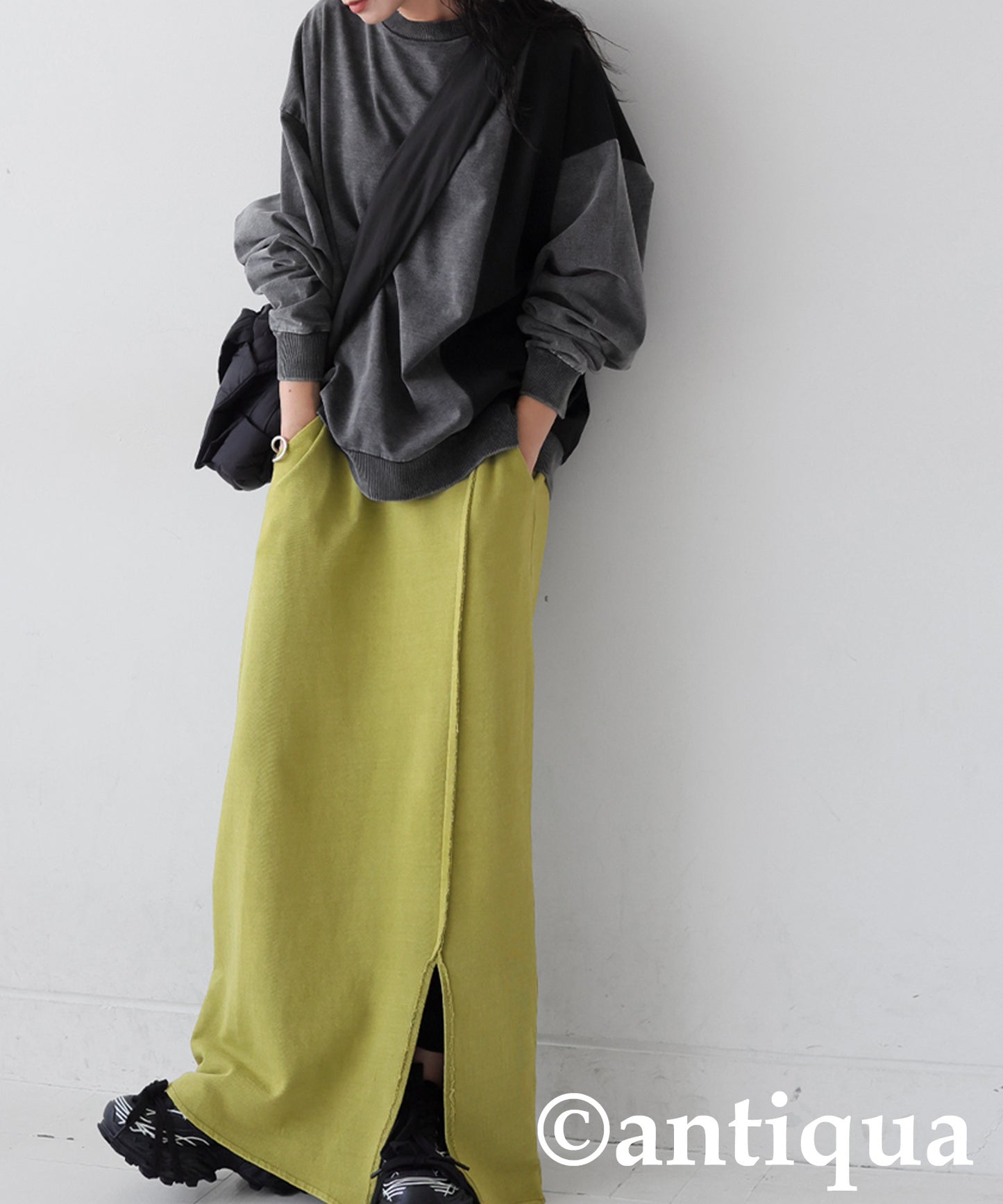 Mixed-Material Sweatshirt Ladies