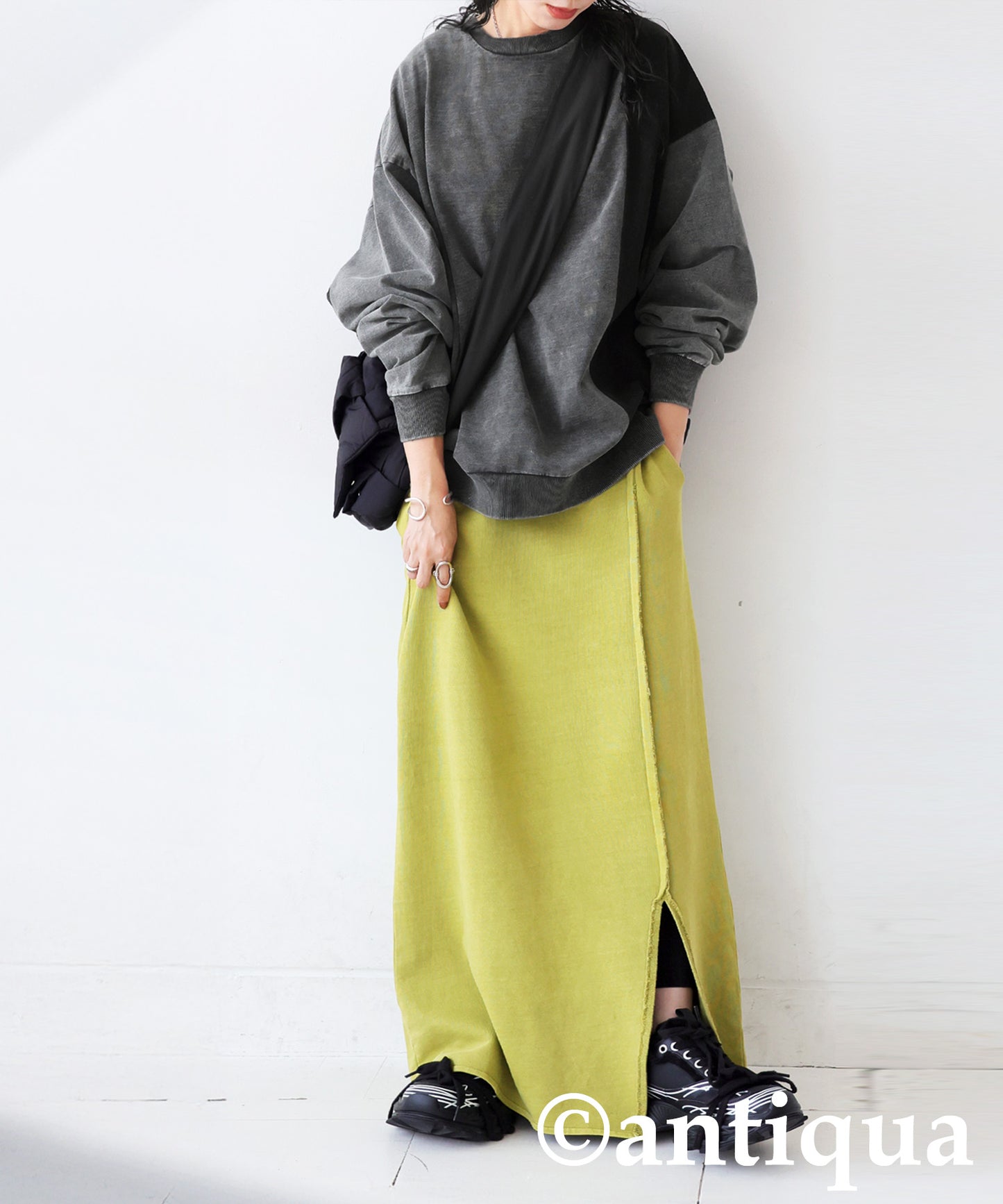 Mixed-Material Sweatshirt Ladies