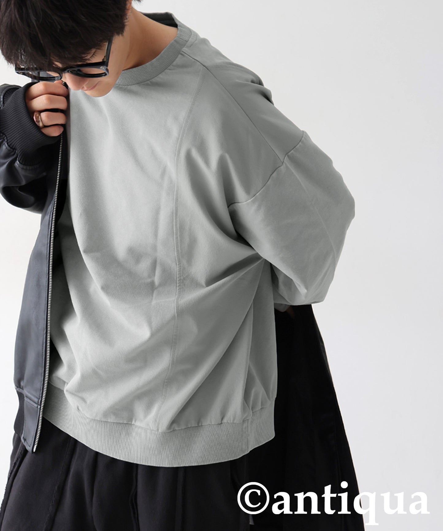 Mixed-Material Sweatshirt Men's