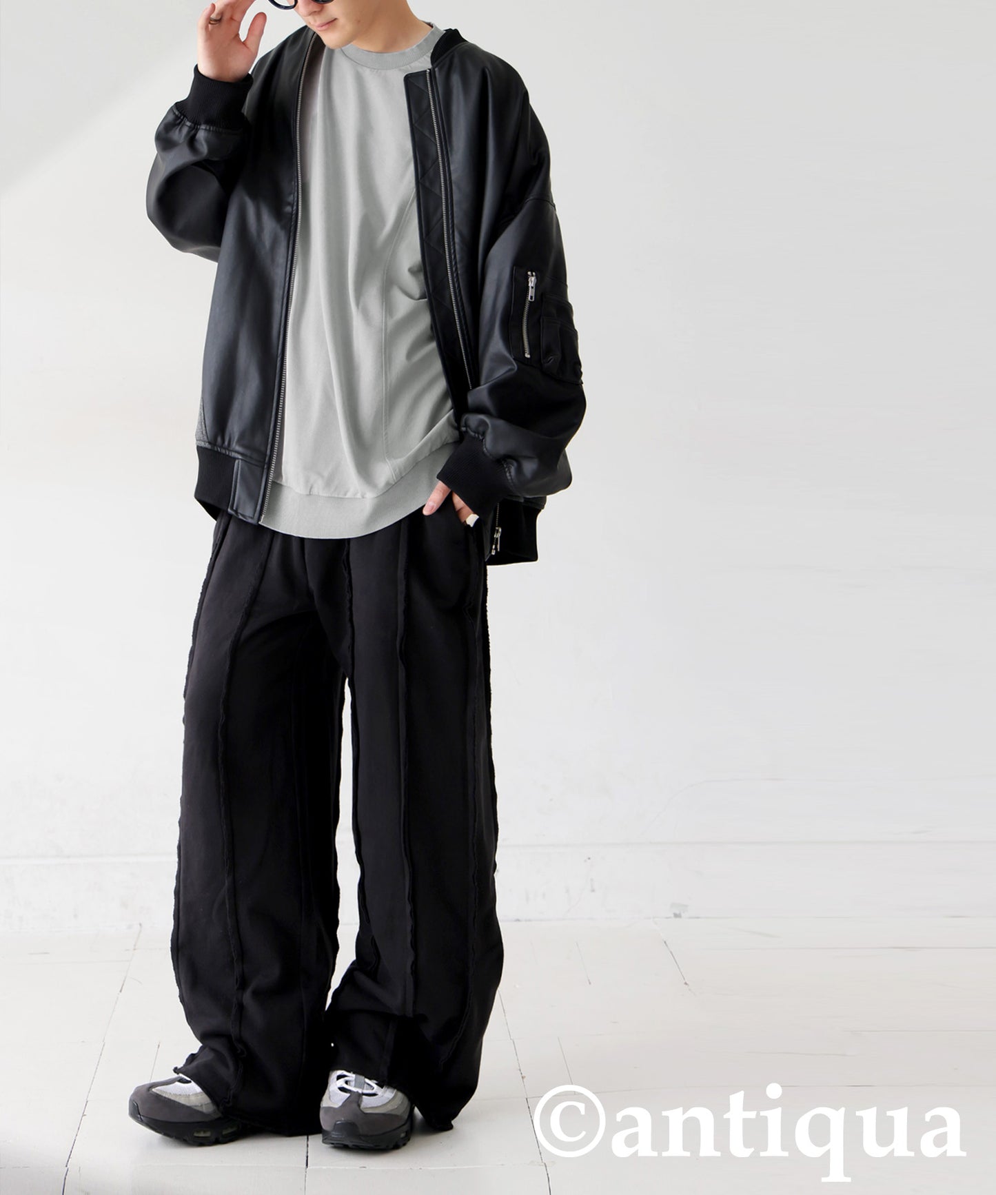 Mixed-Material Sweatshirt Men's