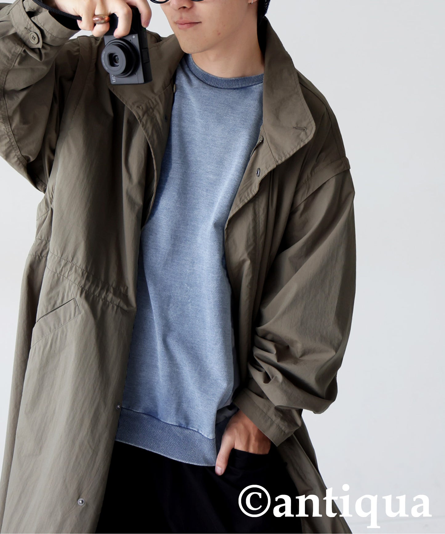 Mixed-Material Sweatshirt Men's