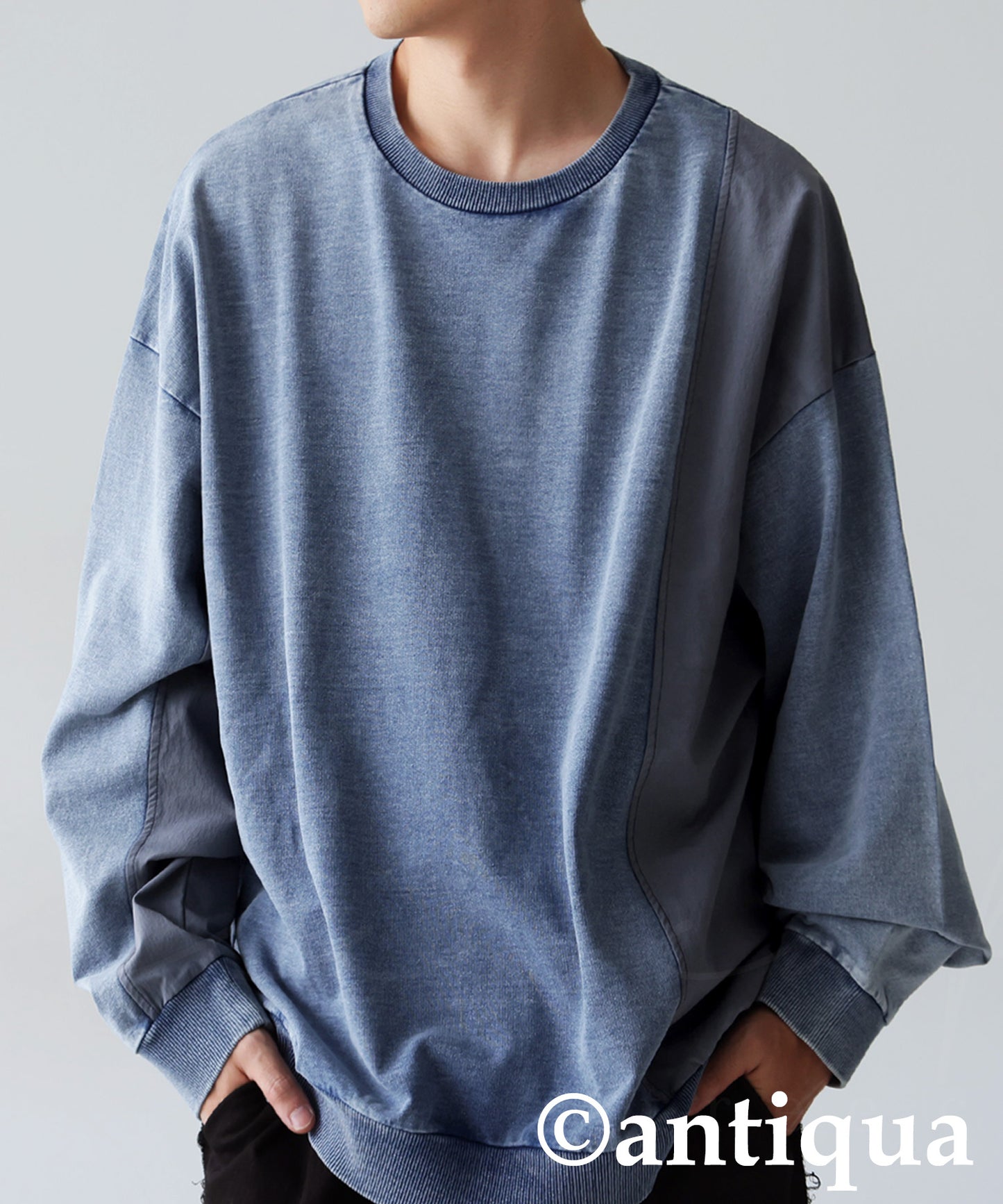 Mixed-Material Sweatshirt Men's