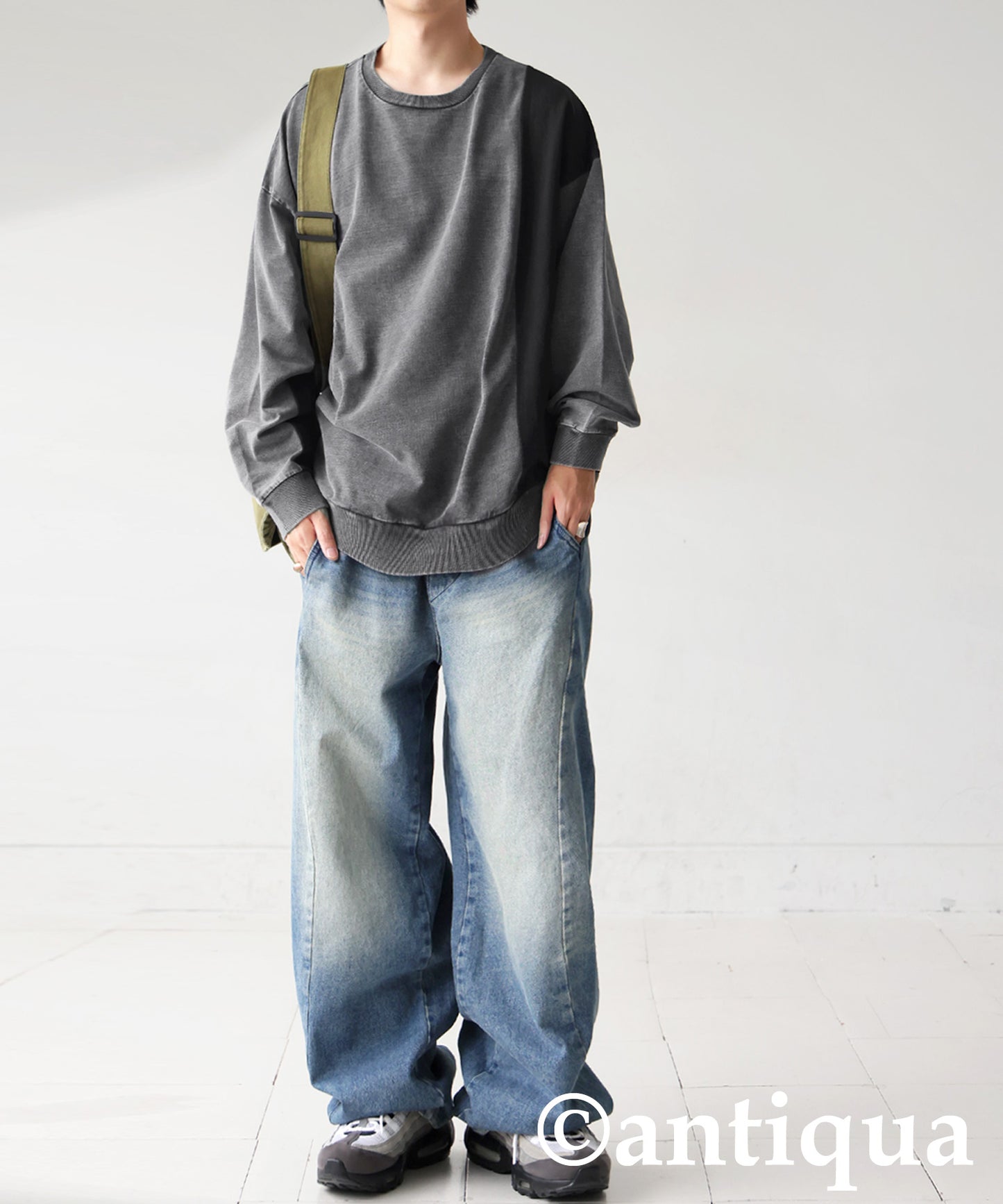 Mixed-Material Sweatshirt Men's