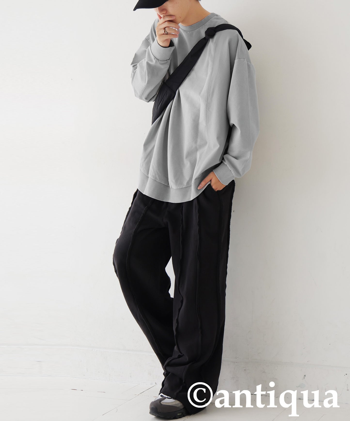 Mixed-Material Sweatshirt Men's