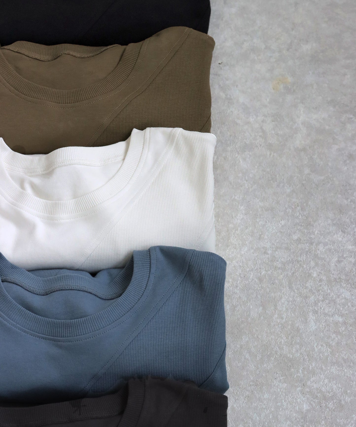 Ribbed Contrast Tops Ladies