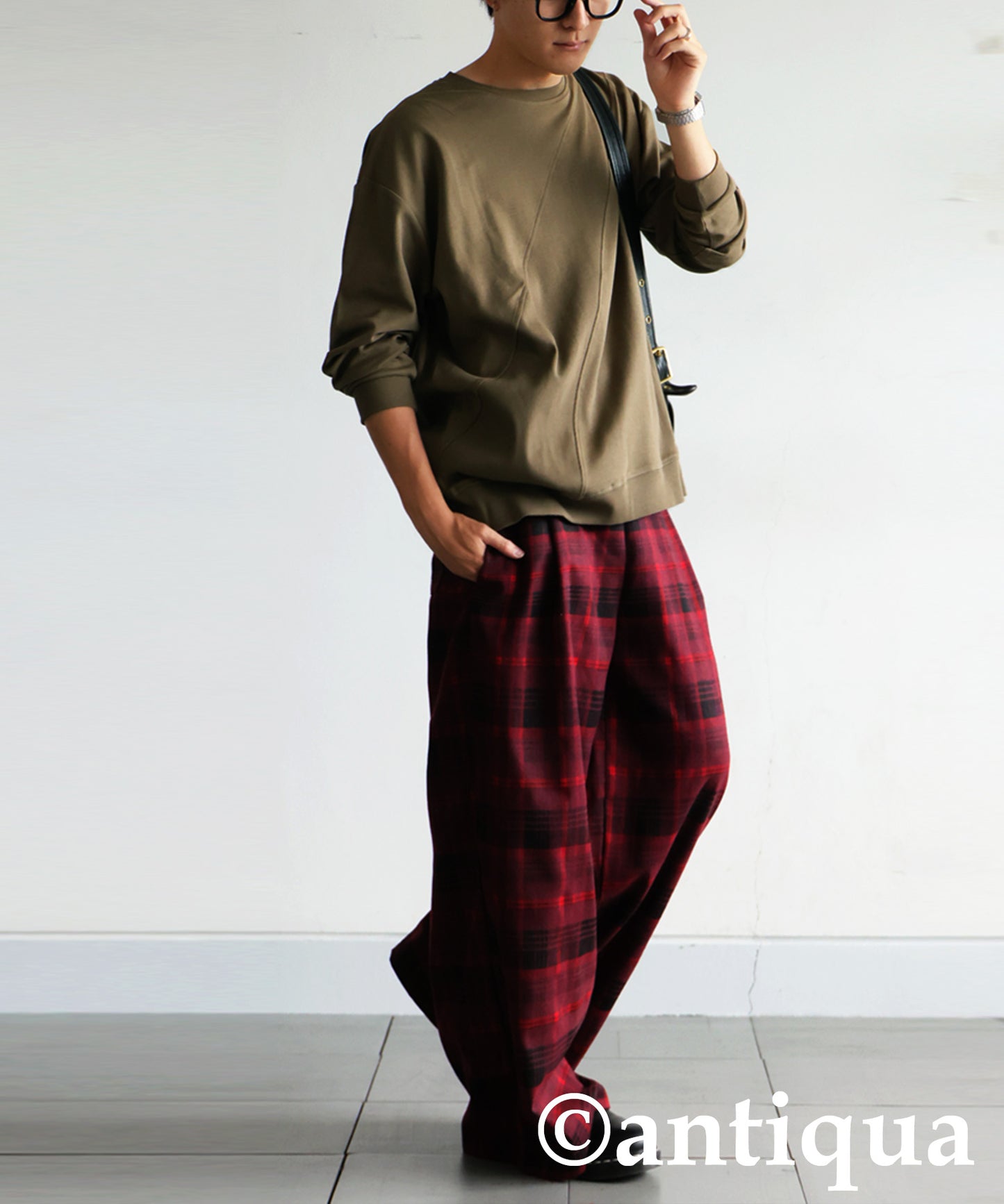 Ribbed Contrast Tops Men's