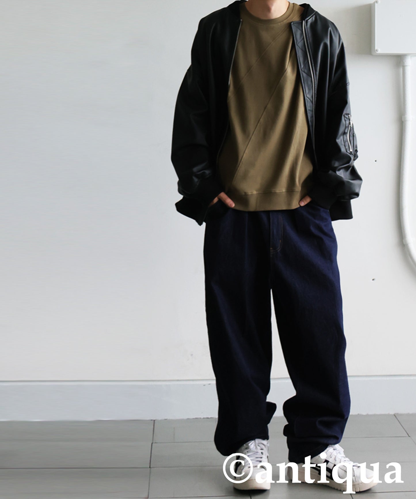 Ribbed Contrast Tops Men's