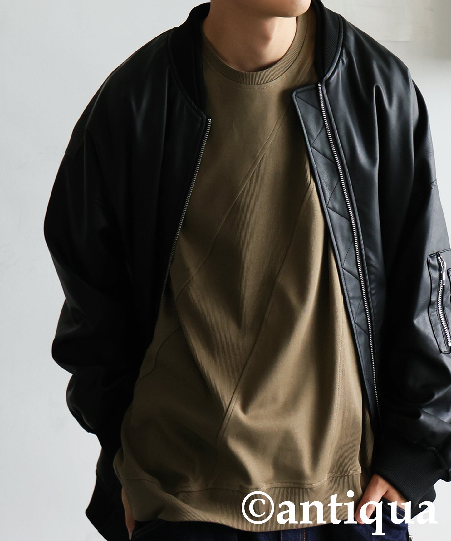 Ribbed Contrast Tops Men's