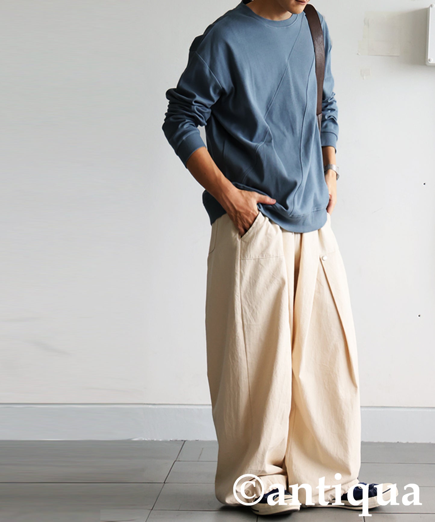 Ribbed Contrast Tops Men's