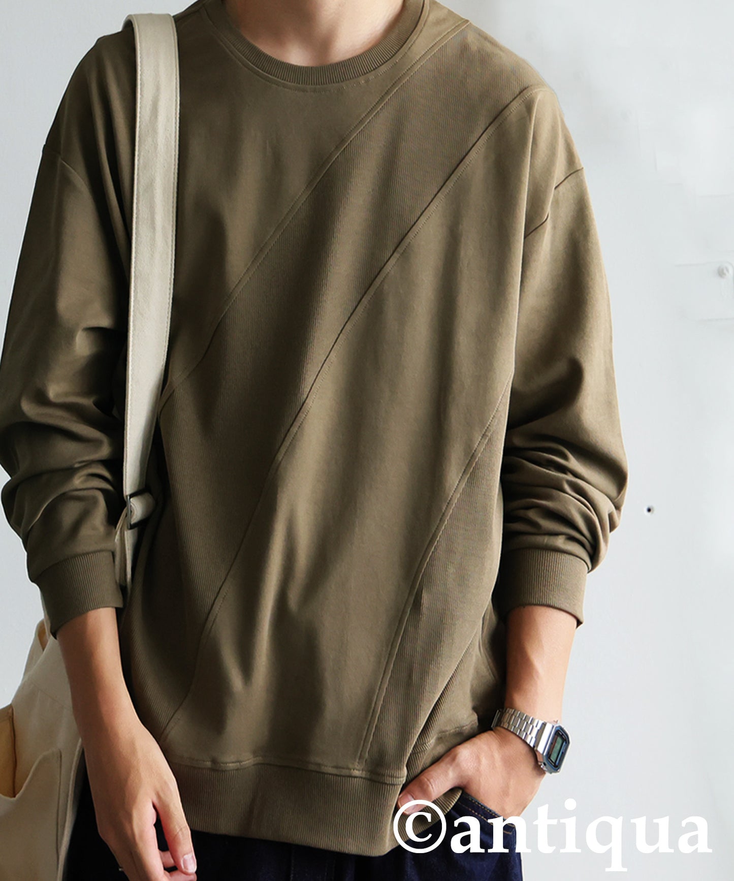 Ribbed Contrast Tops Men's