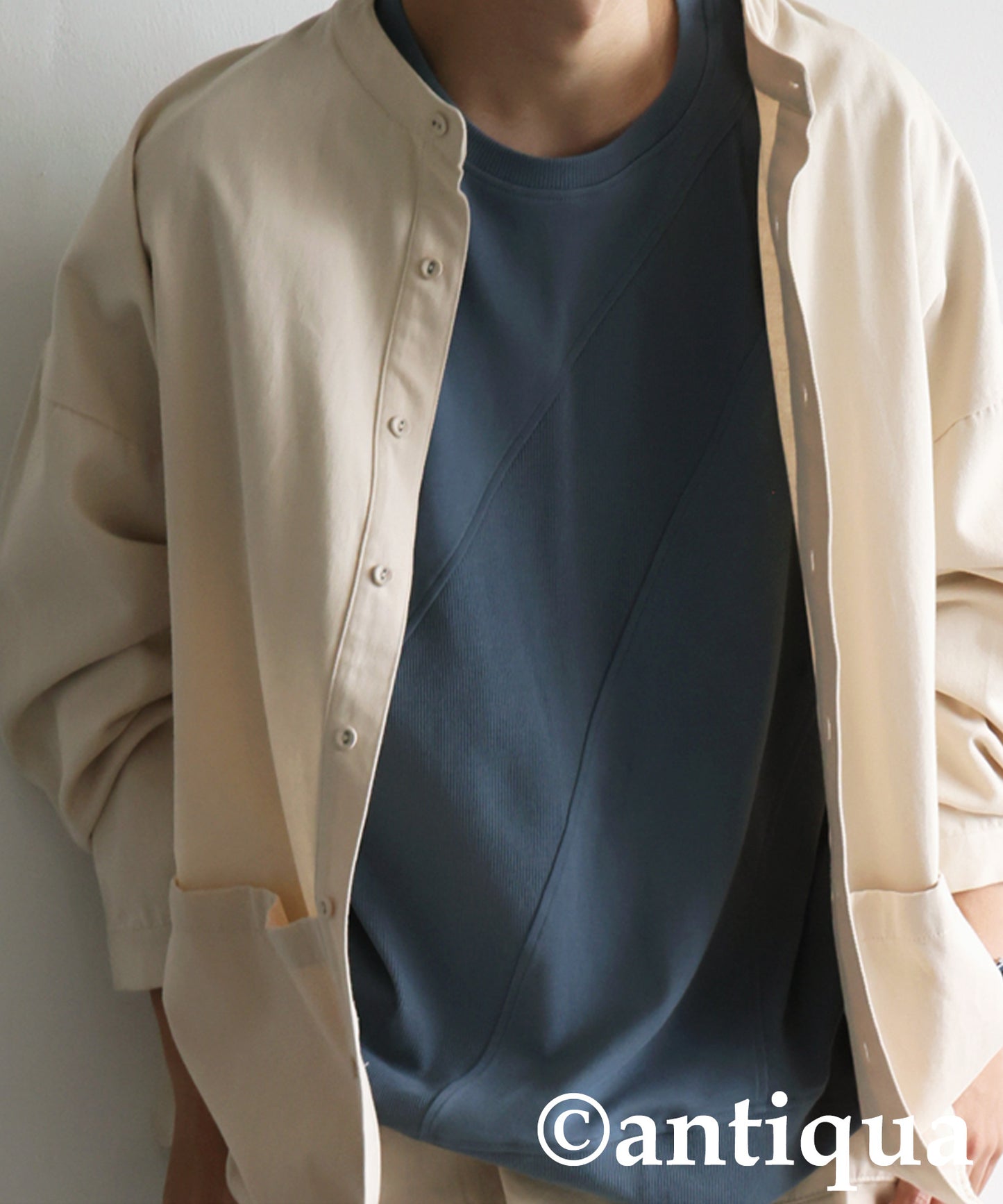 Ribbed Contrast Tops Men's