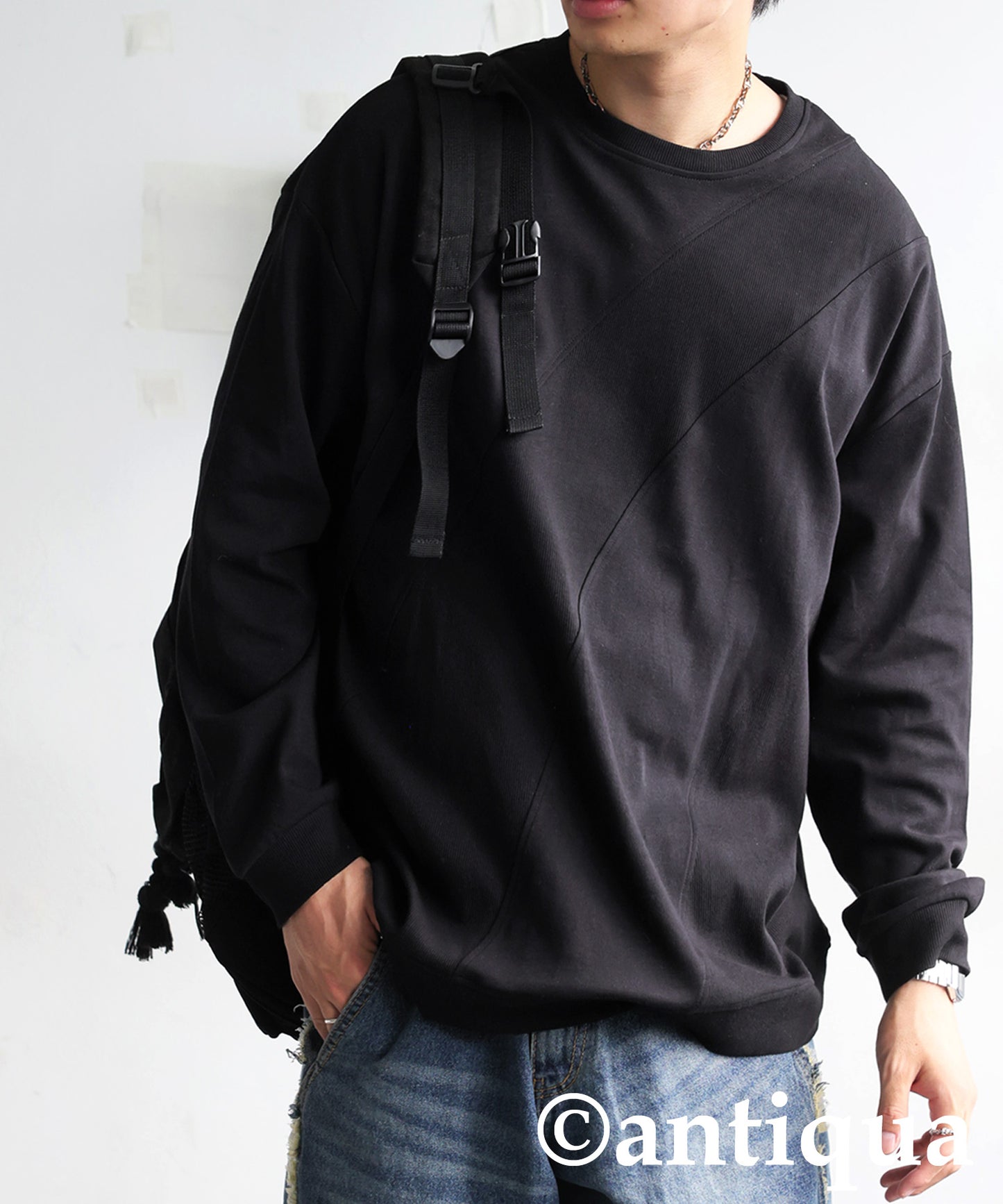 Ribbed Contrast Tops Men's