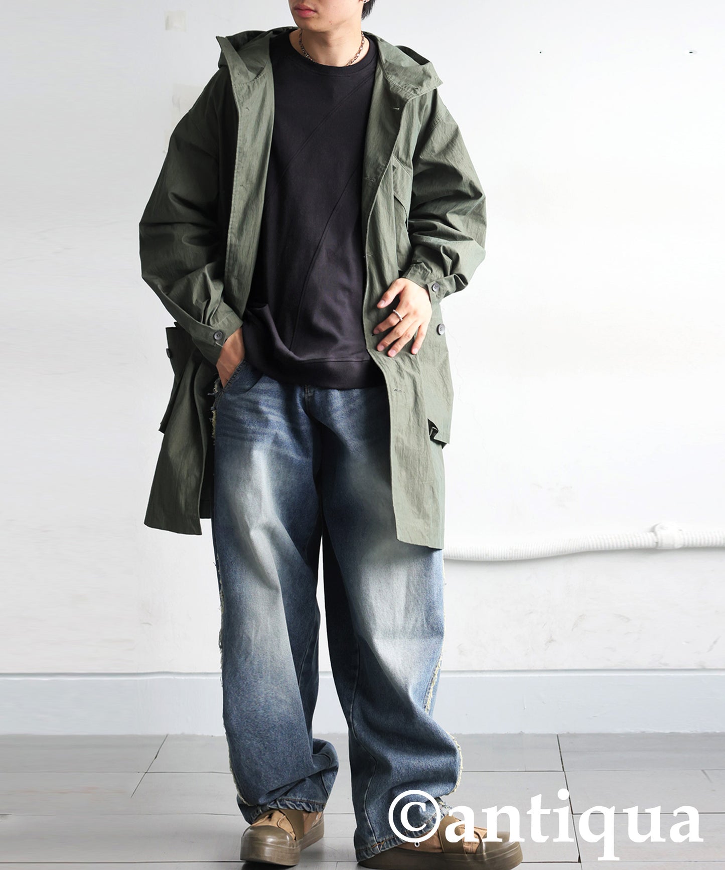 Ribbed Contrast Tops Men's