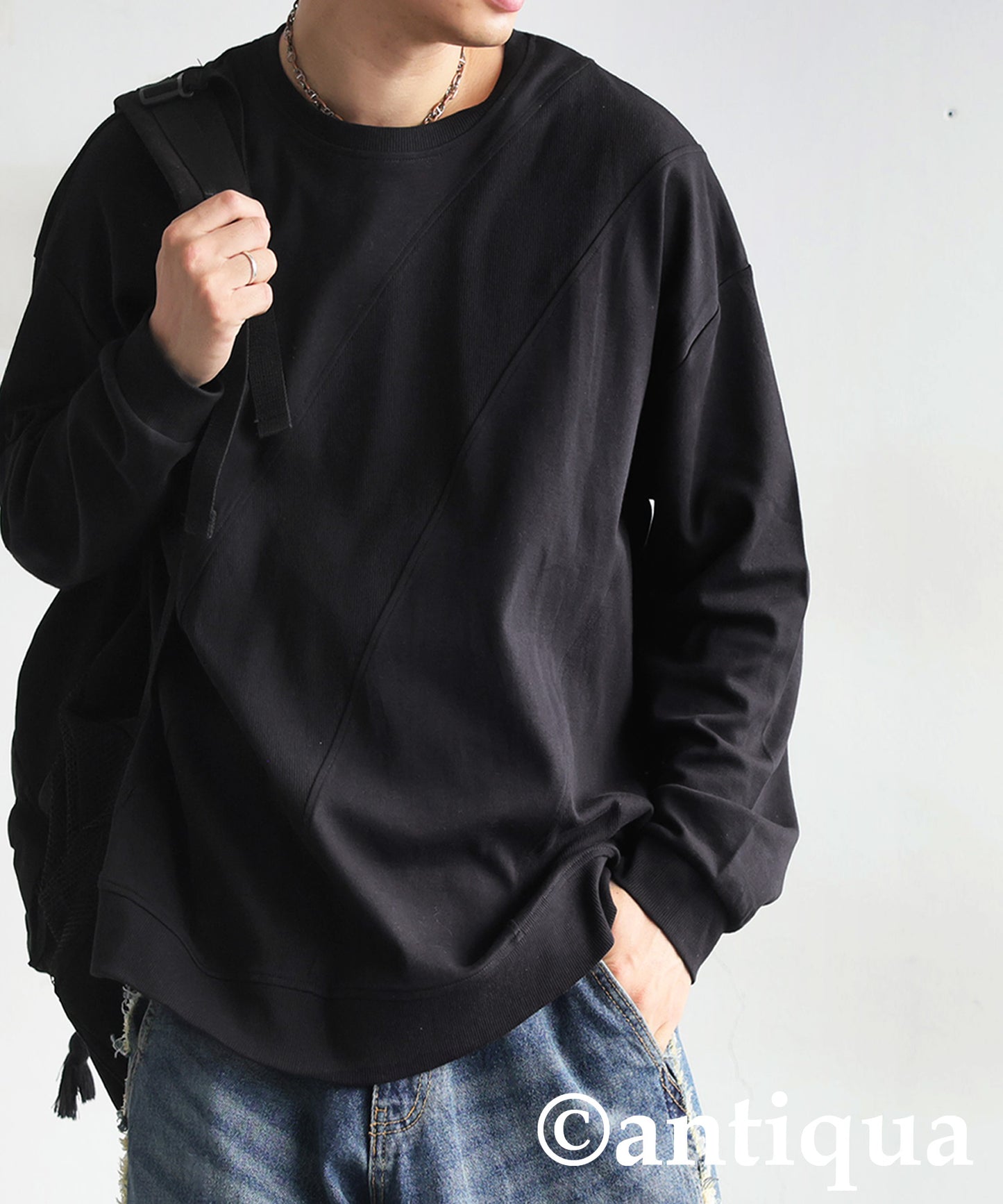 Ribbed Contrast Tops Men's