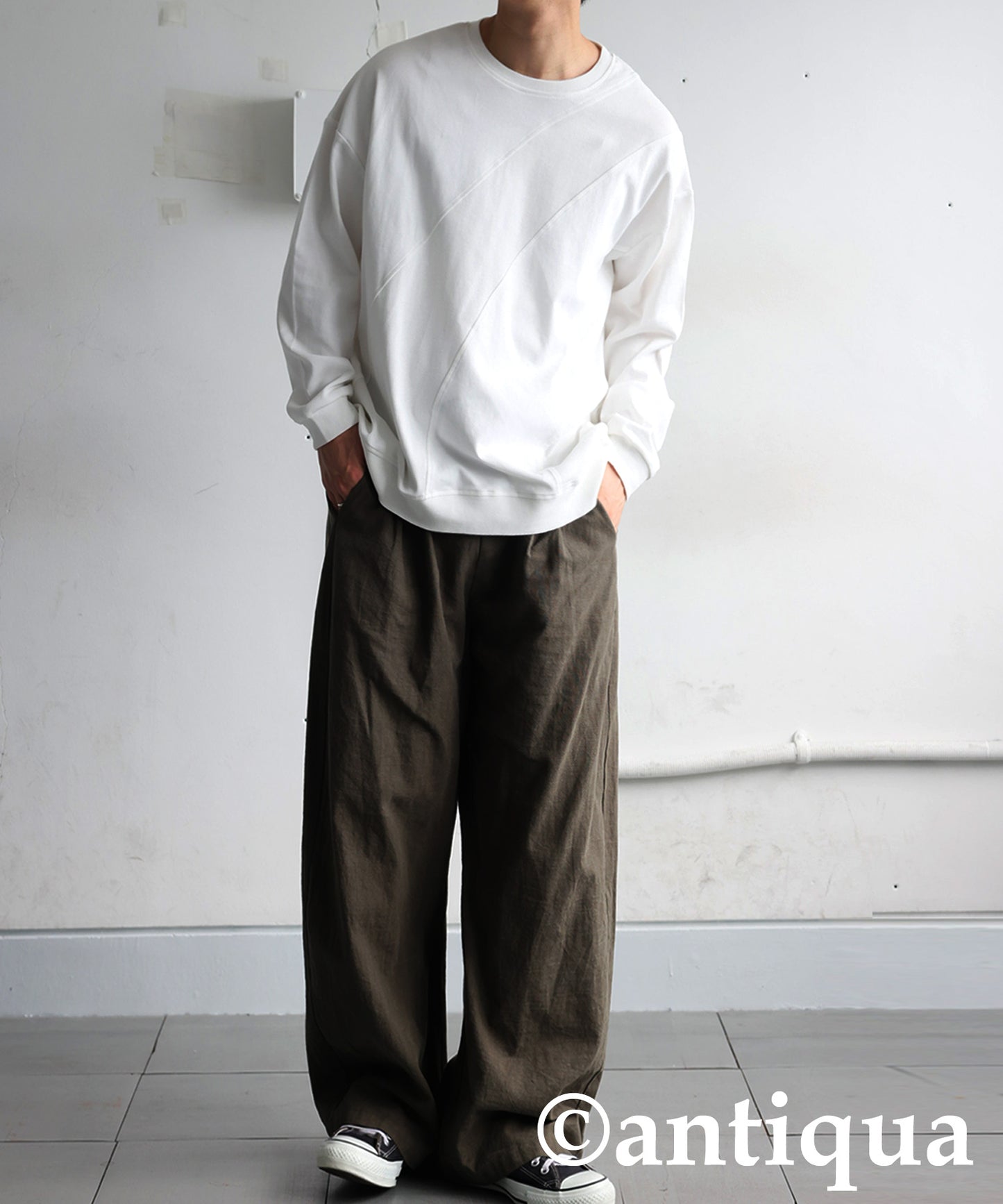 Ribbed Contrast Tops Men's