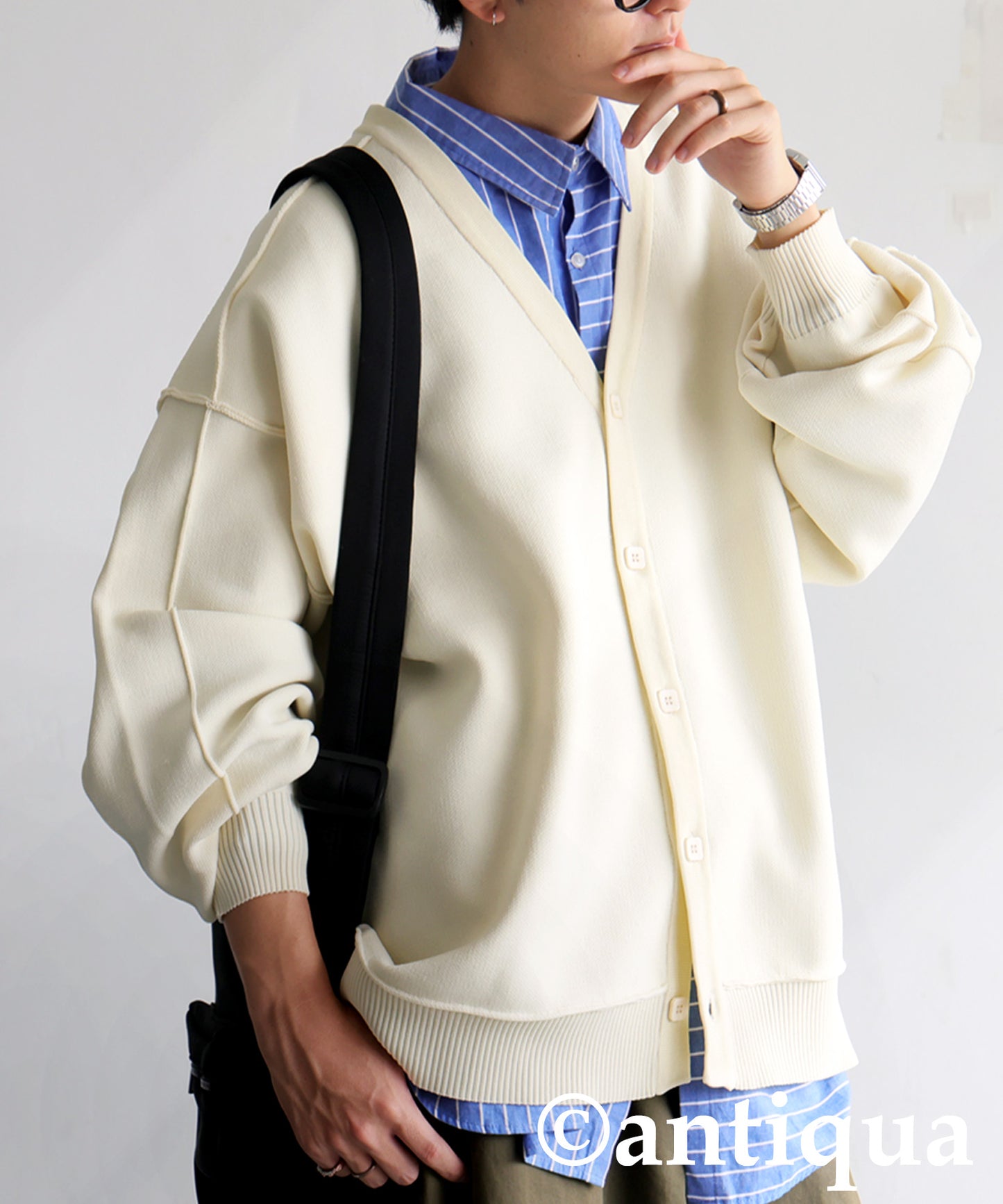 Sponge Knit Cardigan Men's