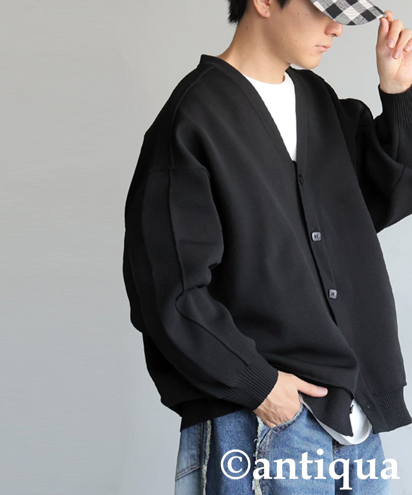 Sponge Knit Cardigan Men's