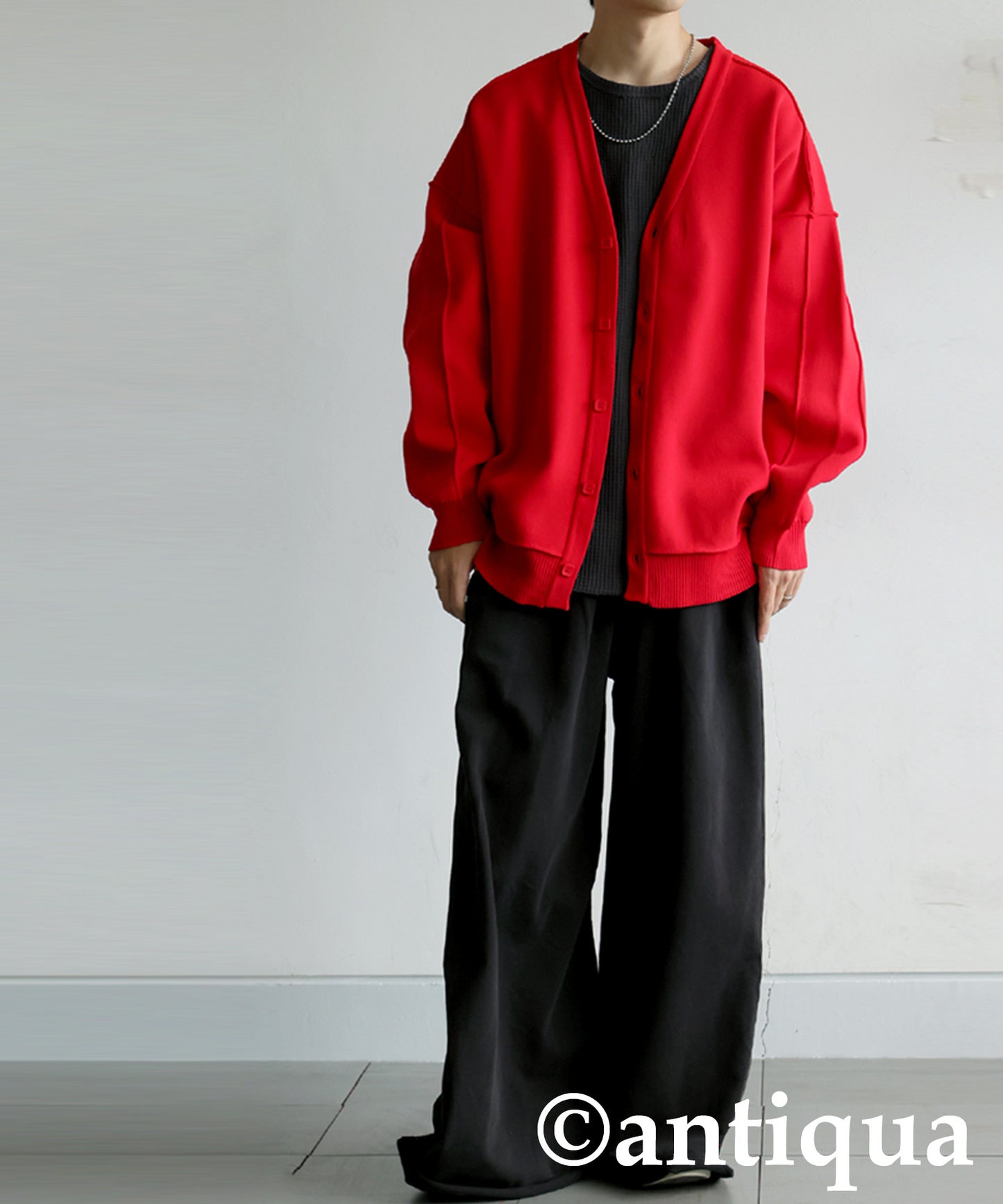 Sponge Knit Cardigan Men's