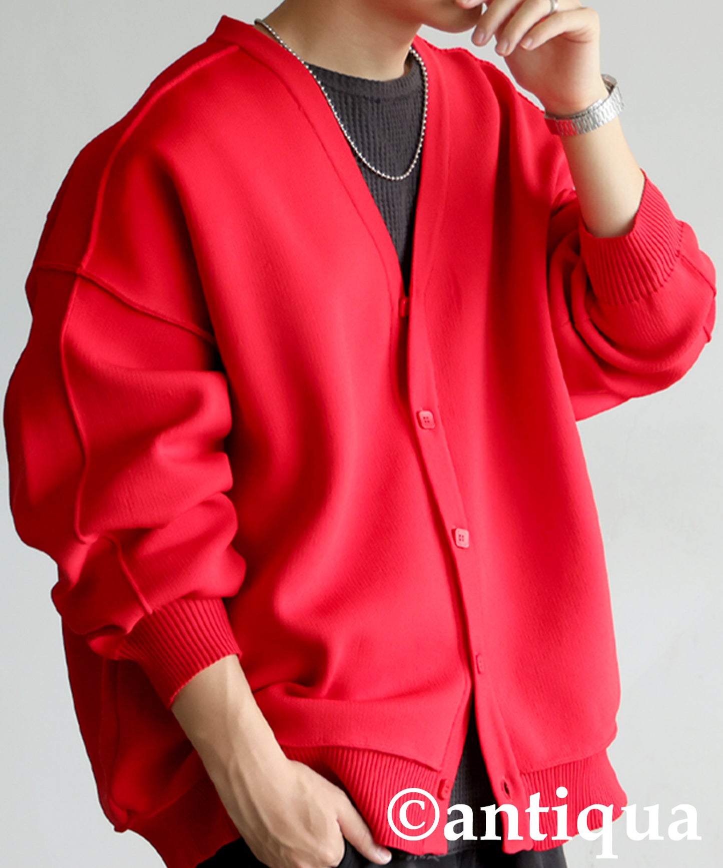 Sponge Knit Cardigan Men's