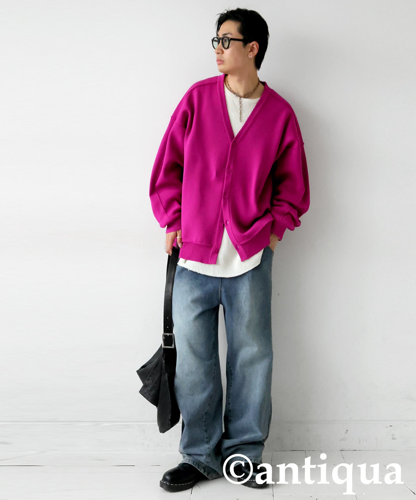 Sponge Knit Cardigan Men's
