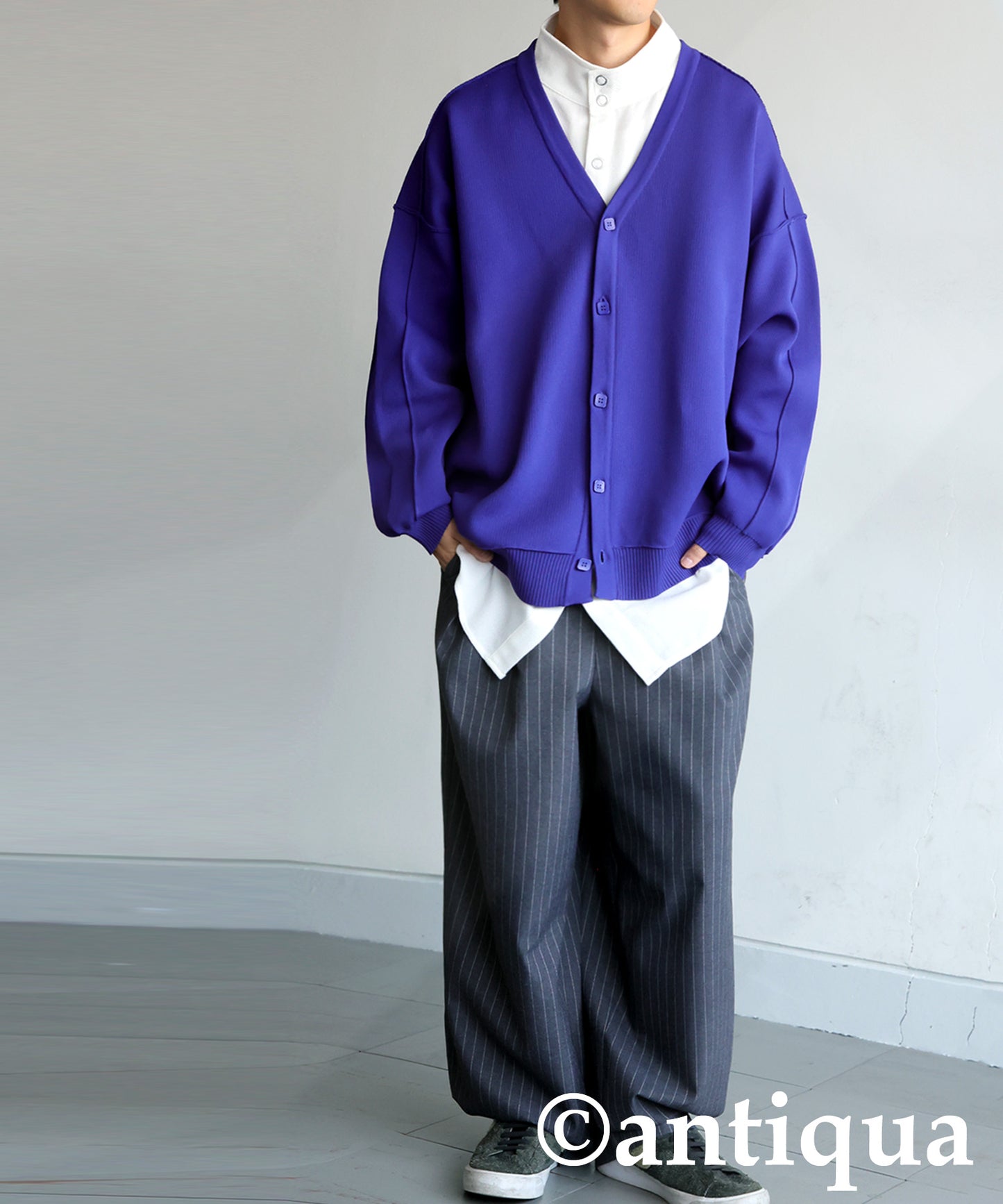 Sponge Knit Cardigan Men's