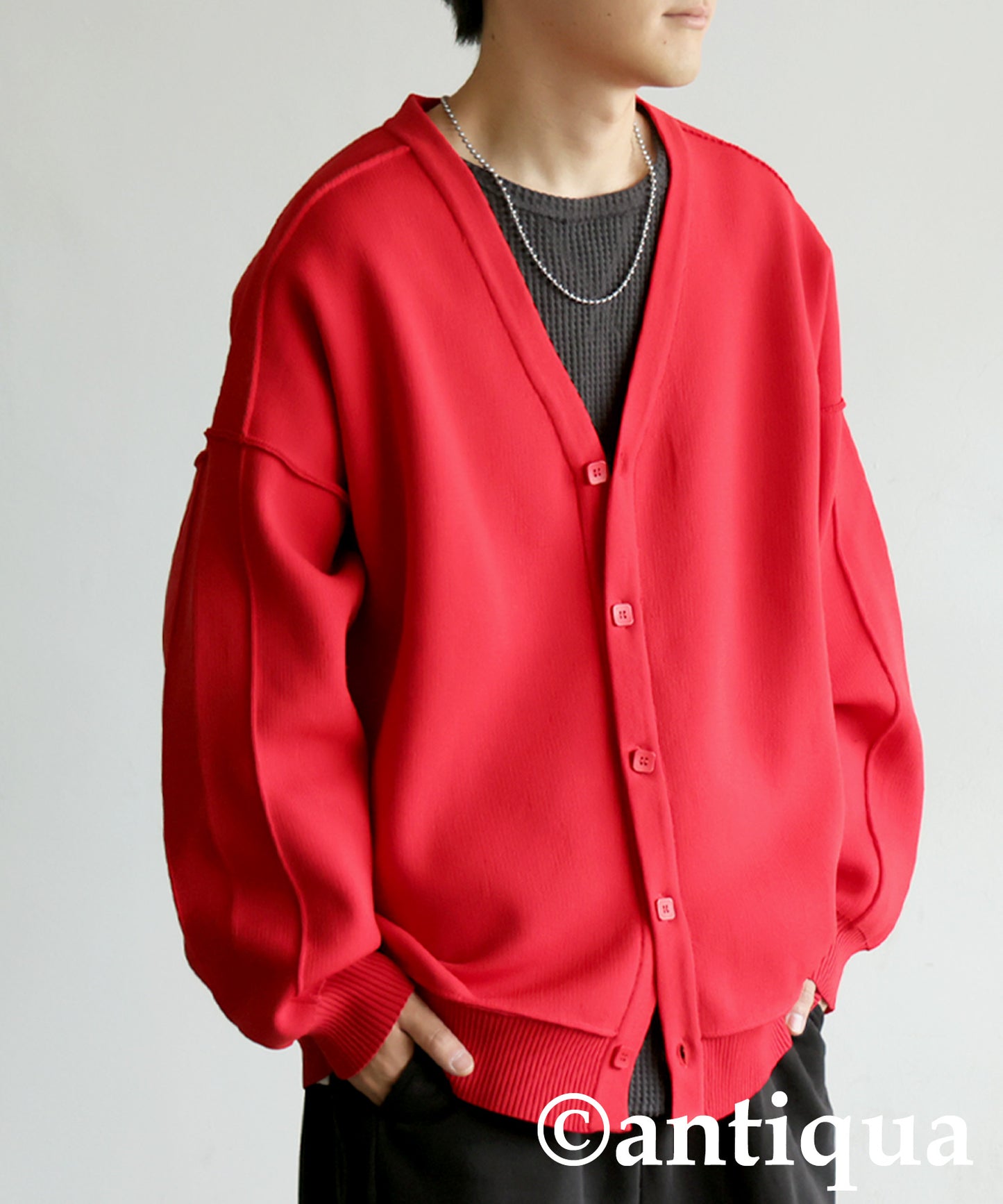 Sponge Knit Cardigan Men's