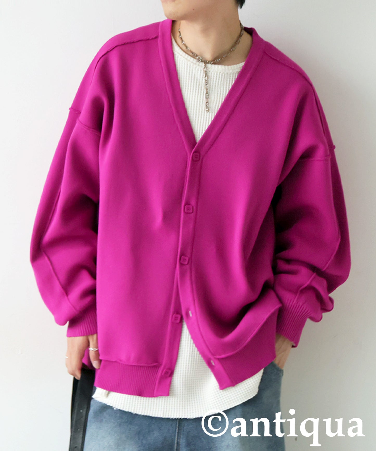 Sponge Knit Cardigan Men's