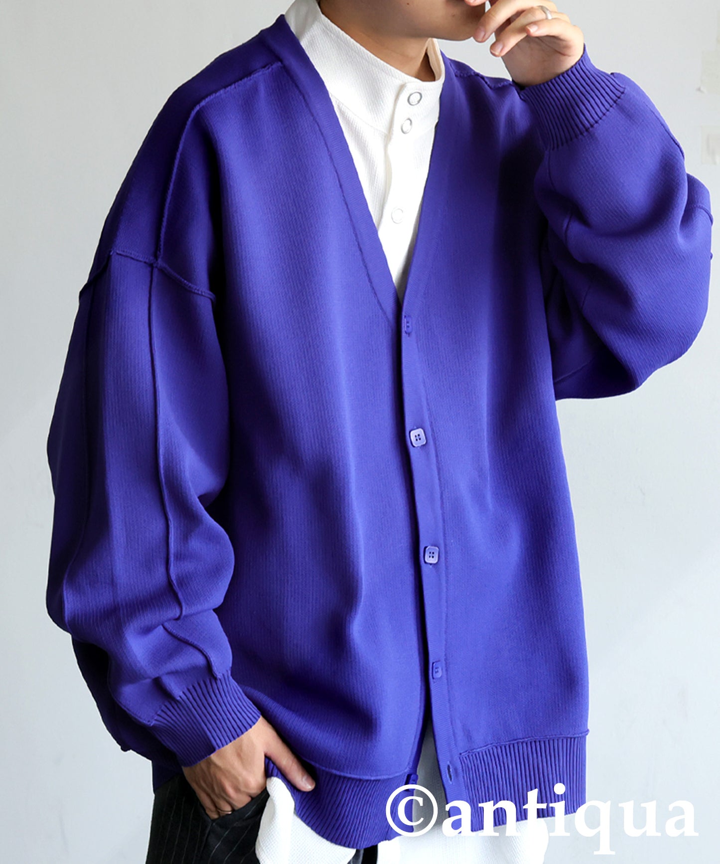 Sponge Knit Cardigan Men's