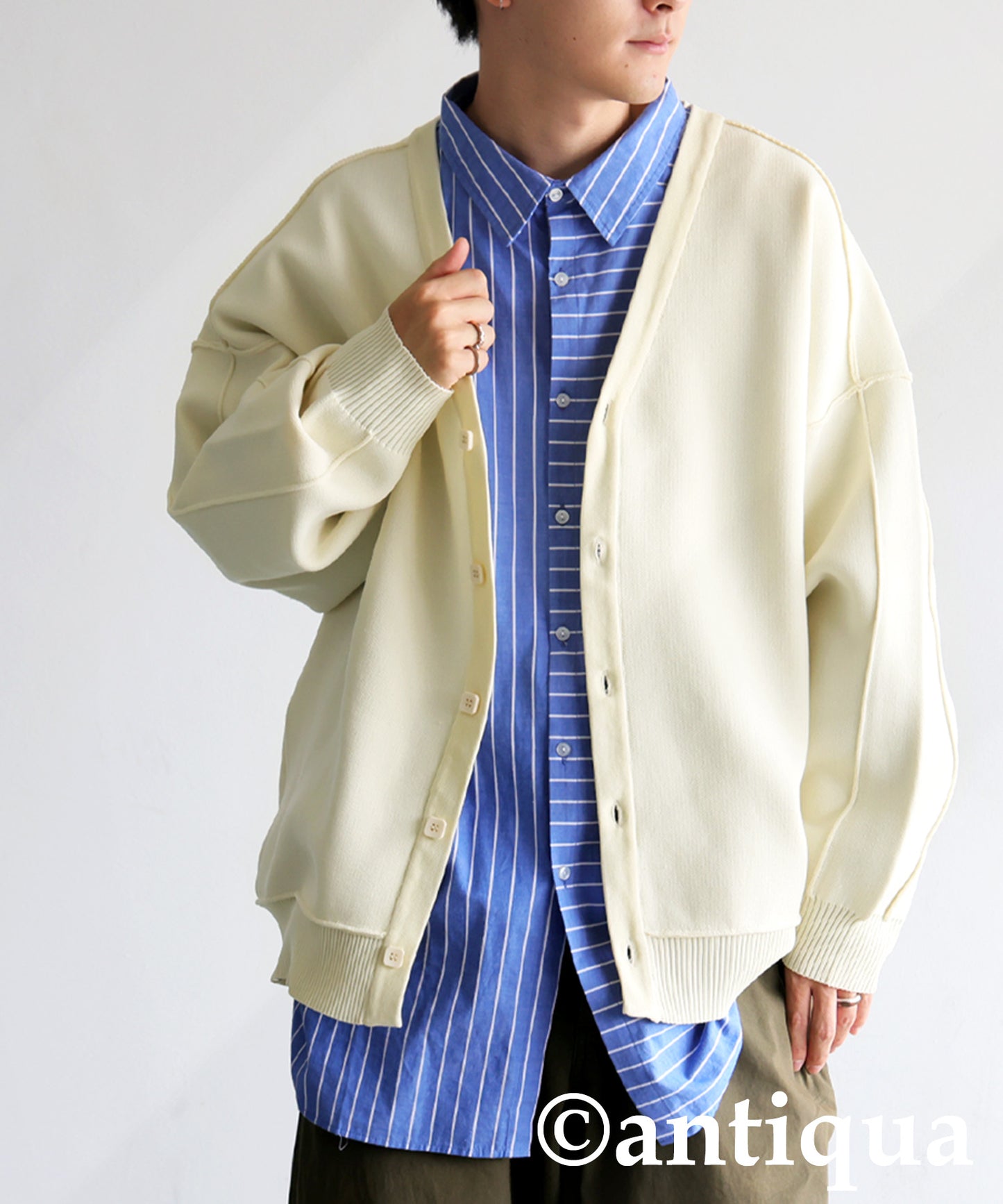 Sponge Knit Cardigan Men's