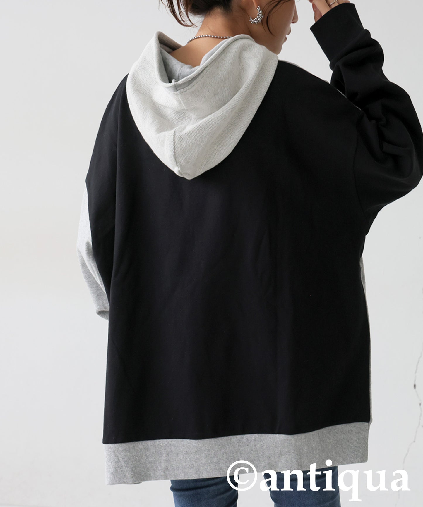 Two-Tone Fleece Hoodie Ladies