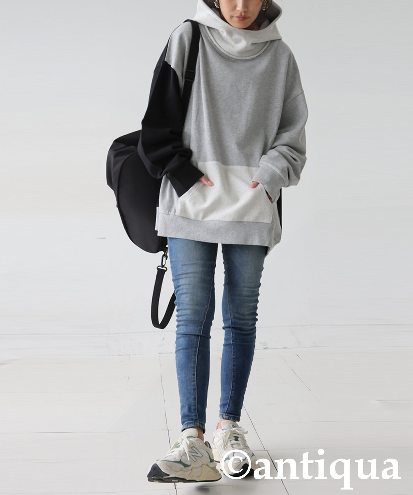 Two-Tone Fleece Hoodie Ladies