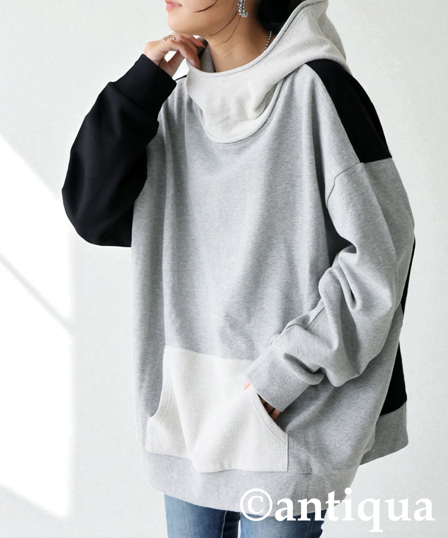 Two-Tone Fleece Hoodie Ladies