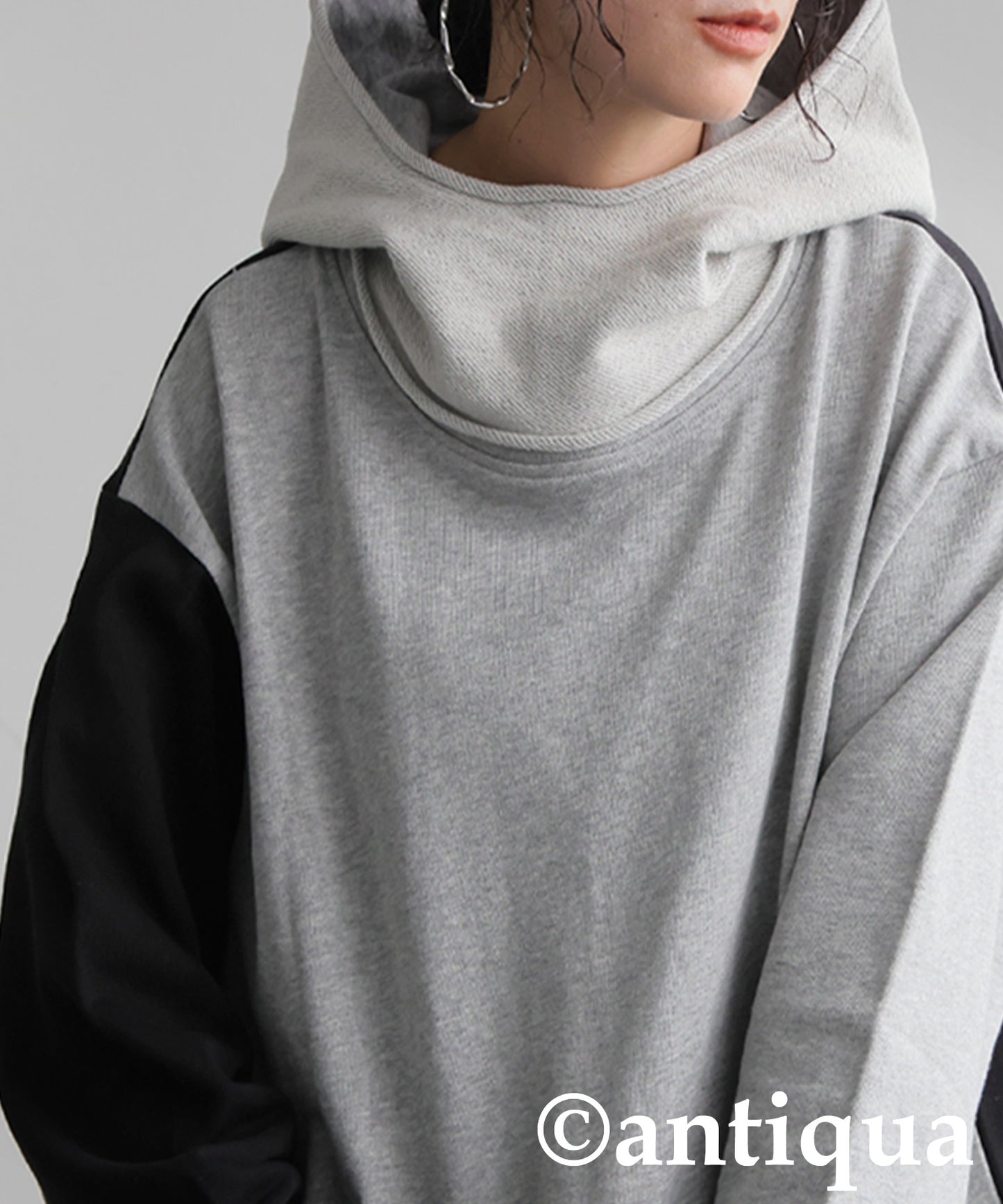 Two-Tone Fleece Hoodie Ladies