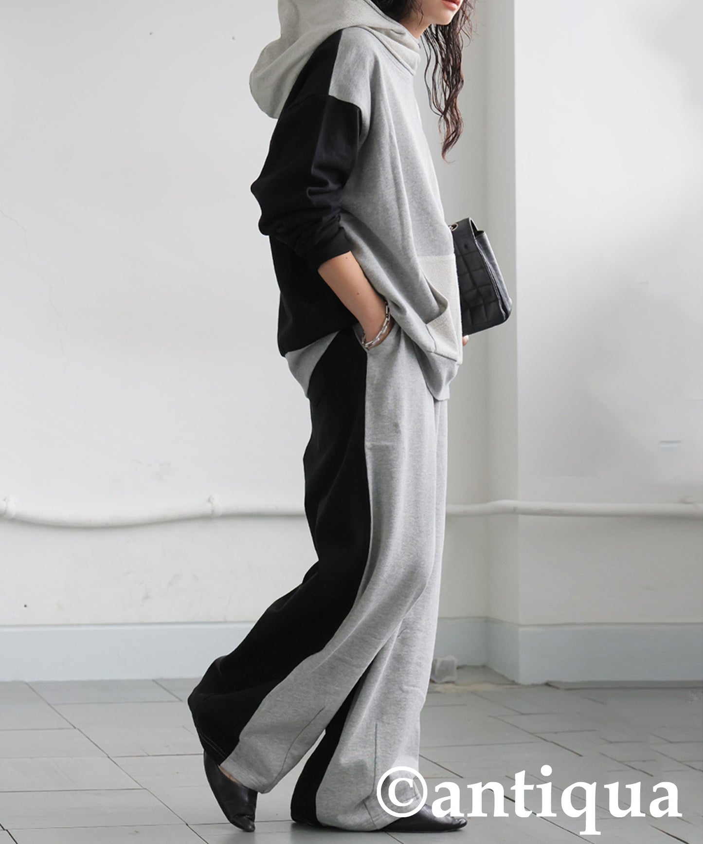 Two-Tone Fleece Hoodie Ladies