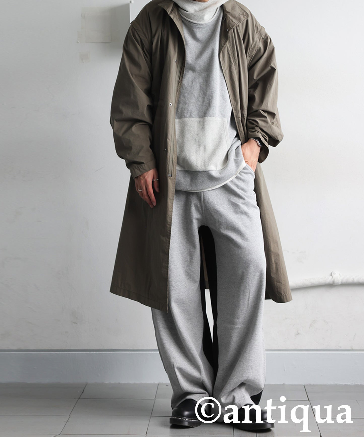 Two-Tone Fleece Hoodie Men's