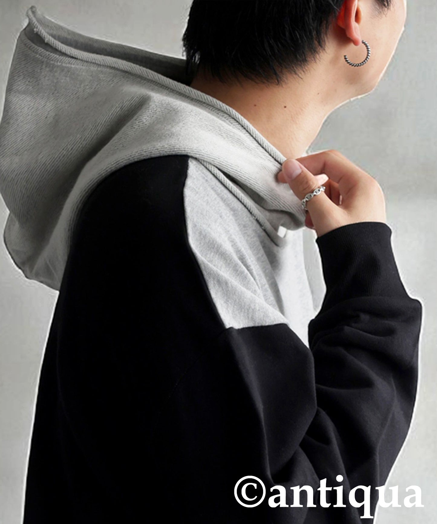 Two-Tone Fleece Hoodie Men's