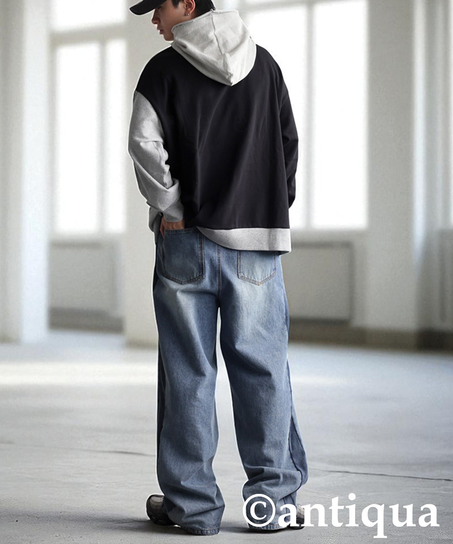 Two-Tone Fleece Hoodie Men's