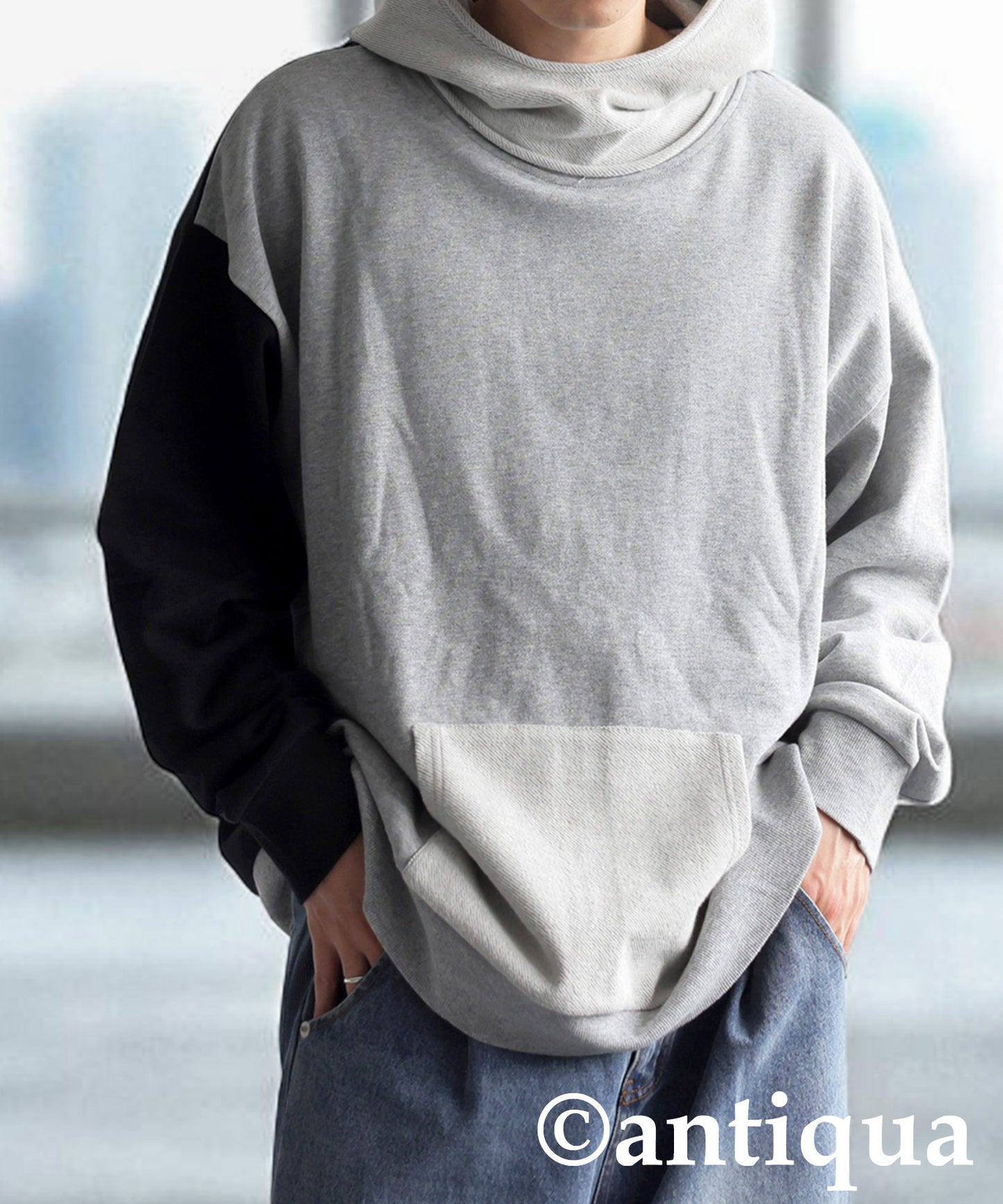 Two-Tone Fleece Hoodie Men's