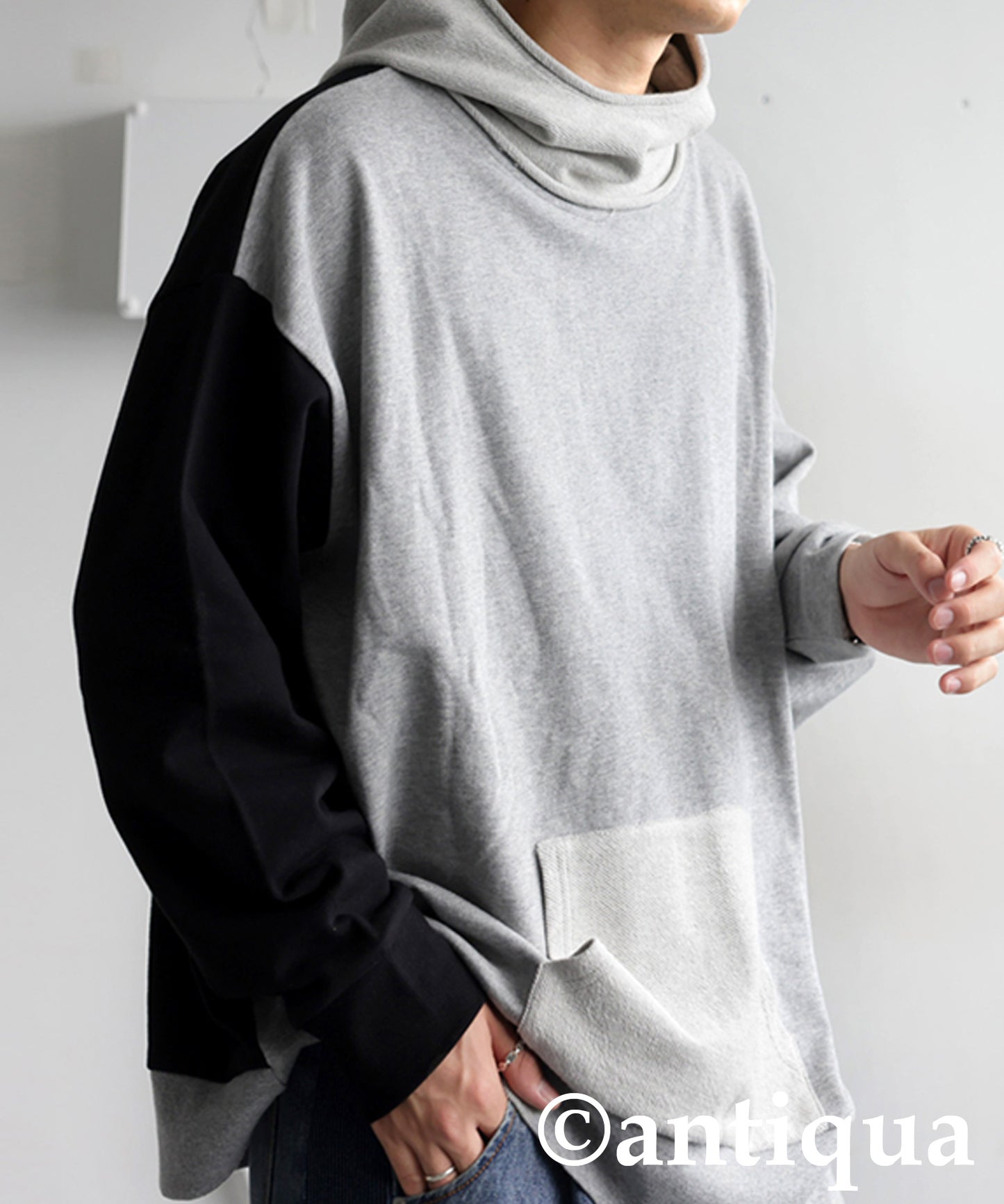 Two-Tone Fleece Hoodie Men's