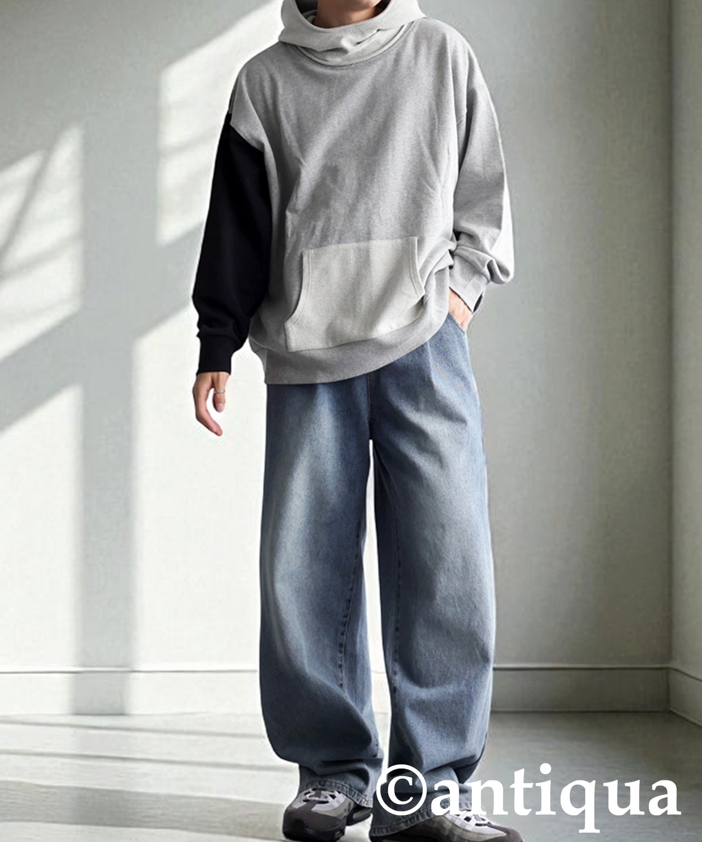 Two-Tone Fleece Hoodie Men's