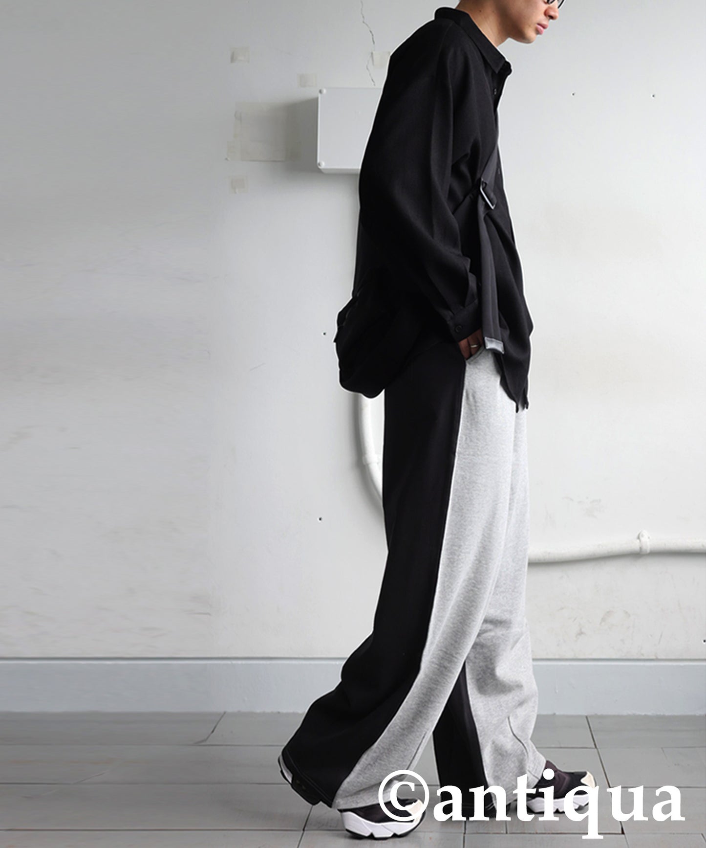 Two-Tone Fleece Sweatpants Men's