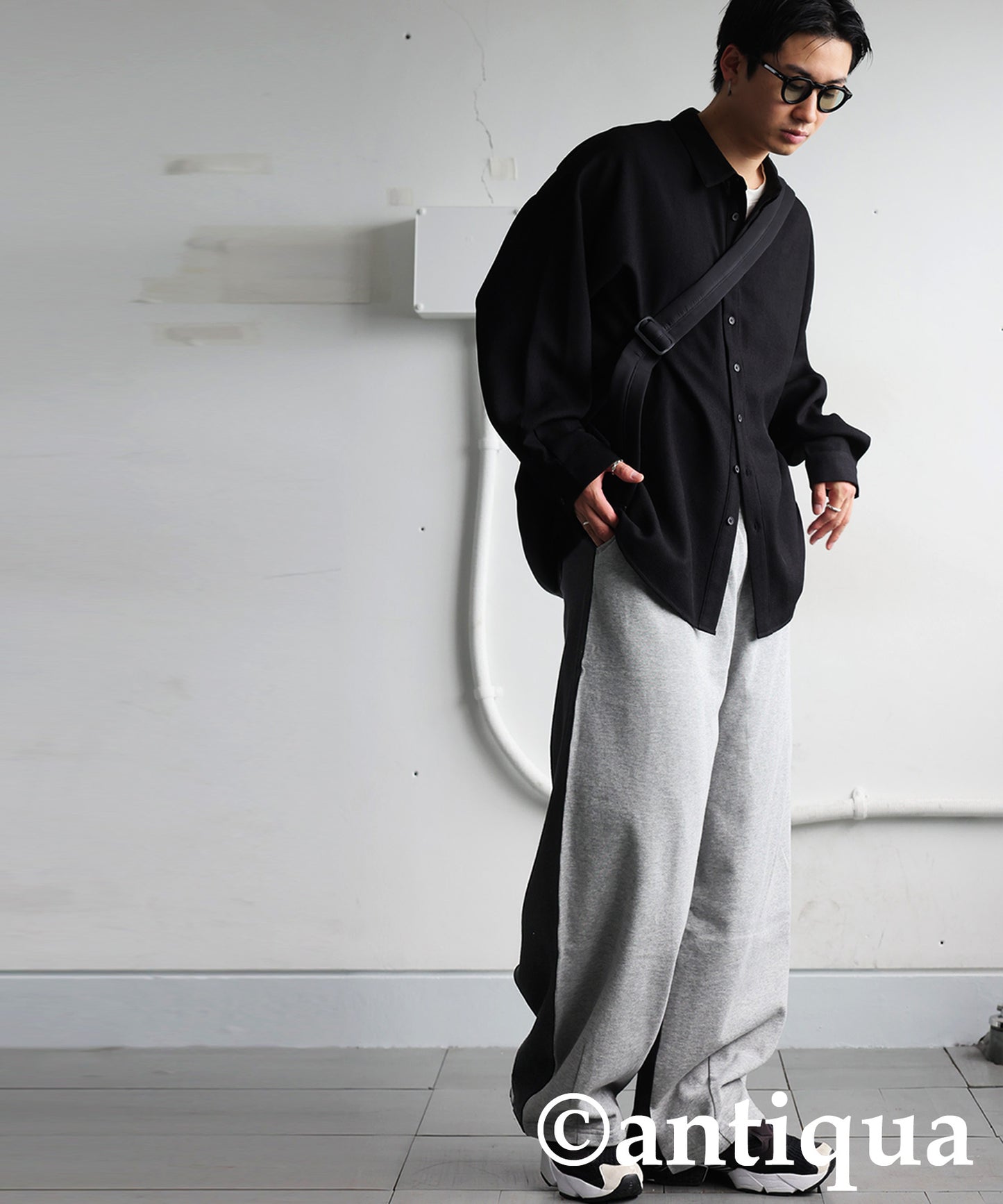 Two-Tone Fleece Sweatpants Men's