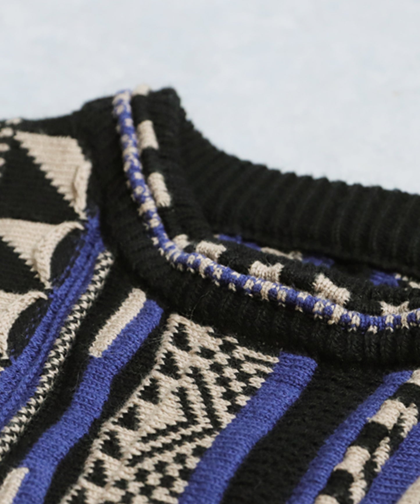 Geometric Jacquard Knit Ladies