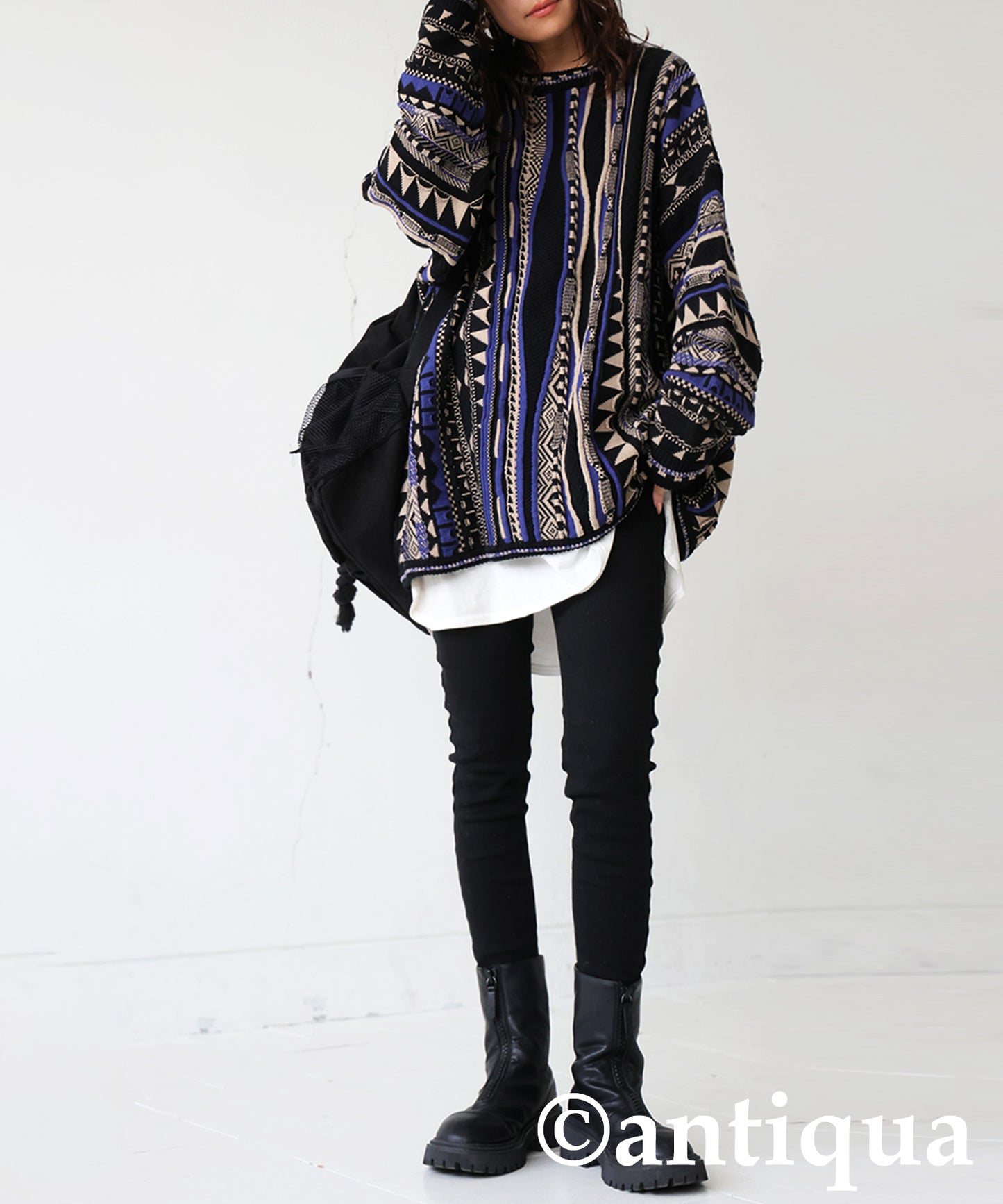 Geometric Jacquard Knit Ladies