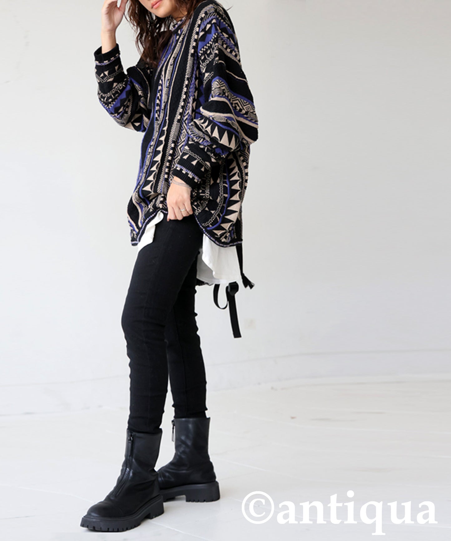 Geometric Jacquard Knit Ladies