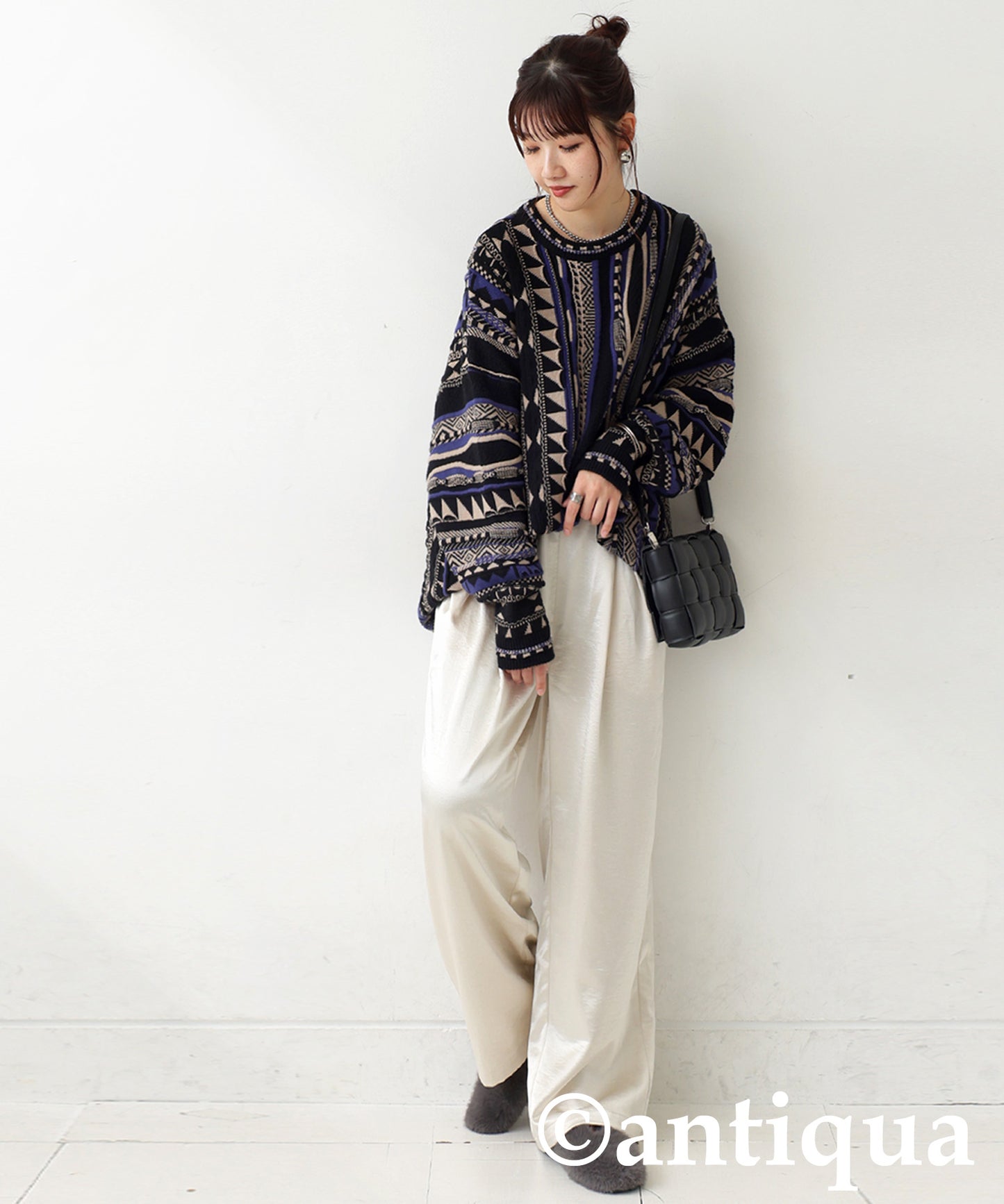 Geometric Jacquard Knit Ladies