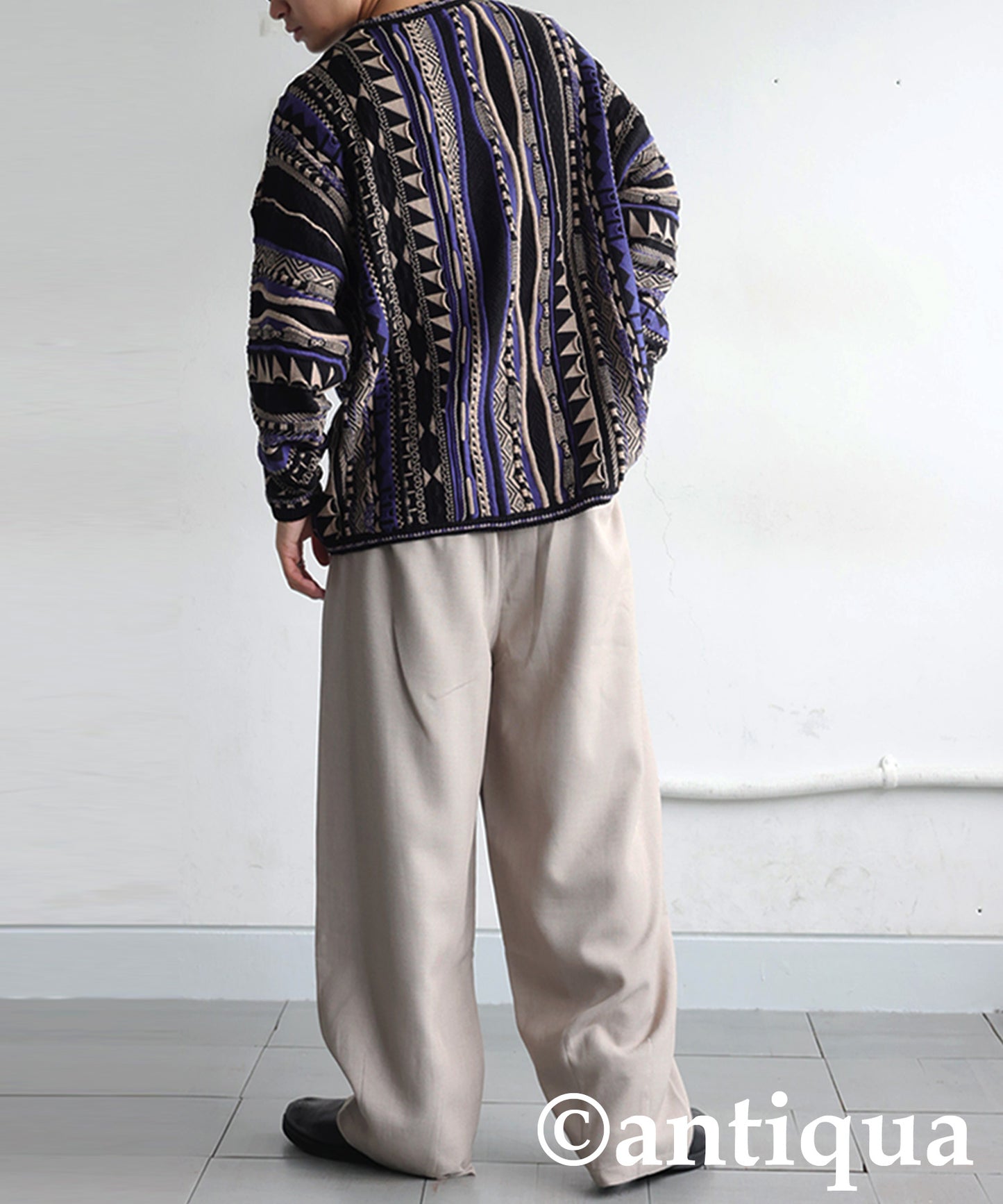 Geometric Jacquard Knit Men's