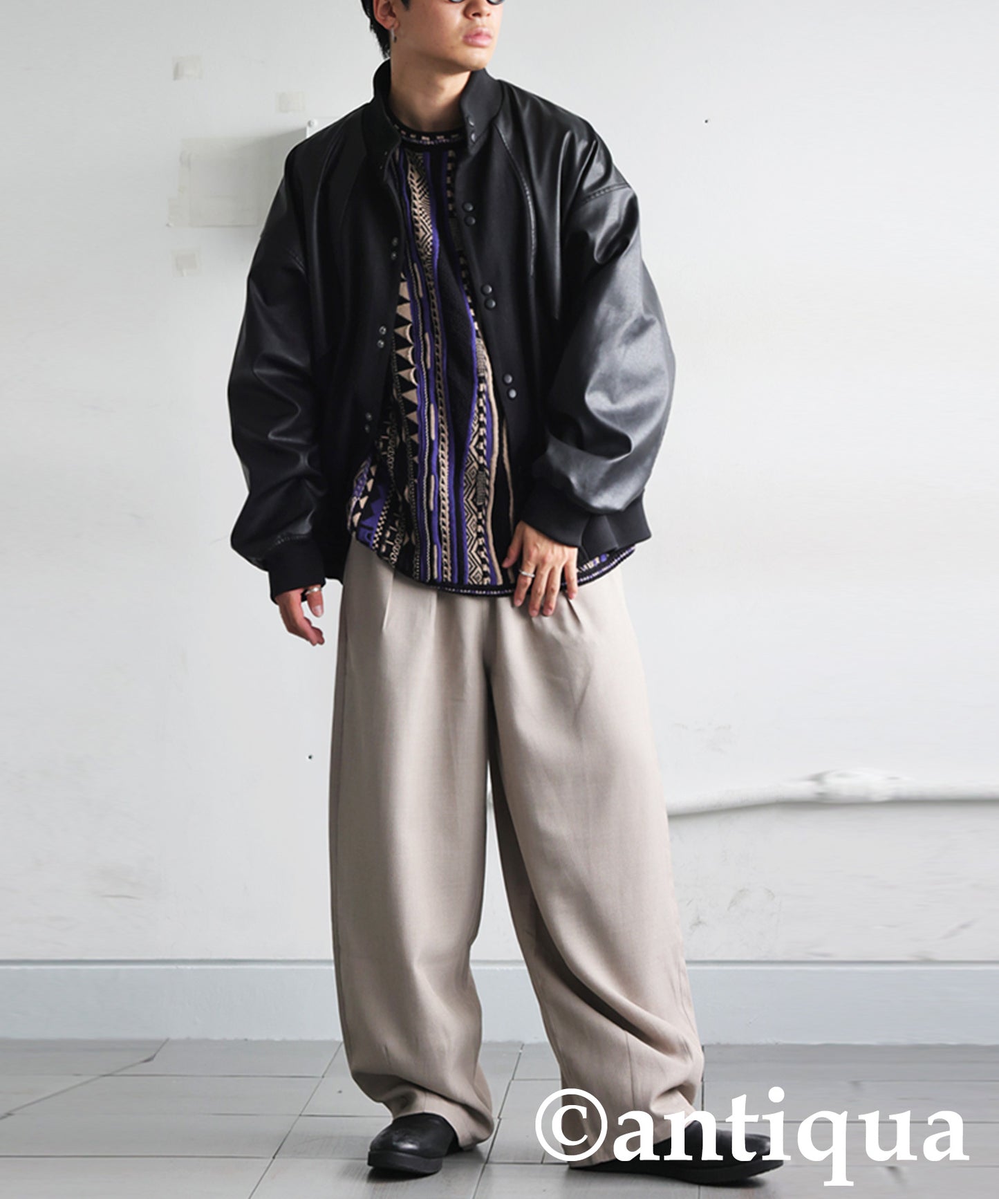 Geometric Jacquard Knit Men's