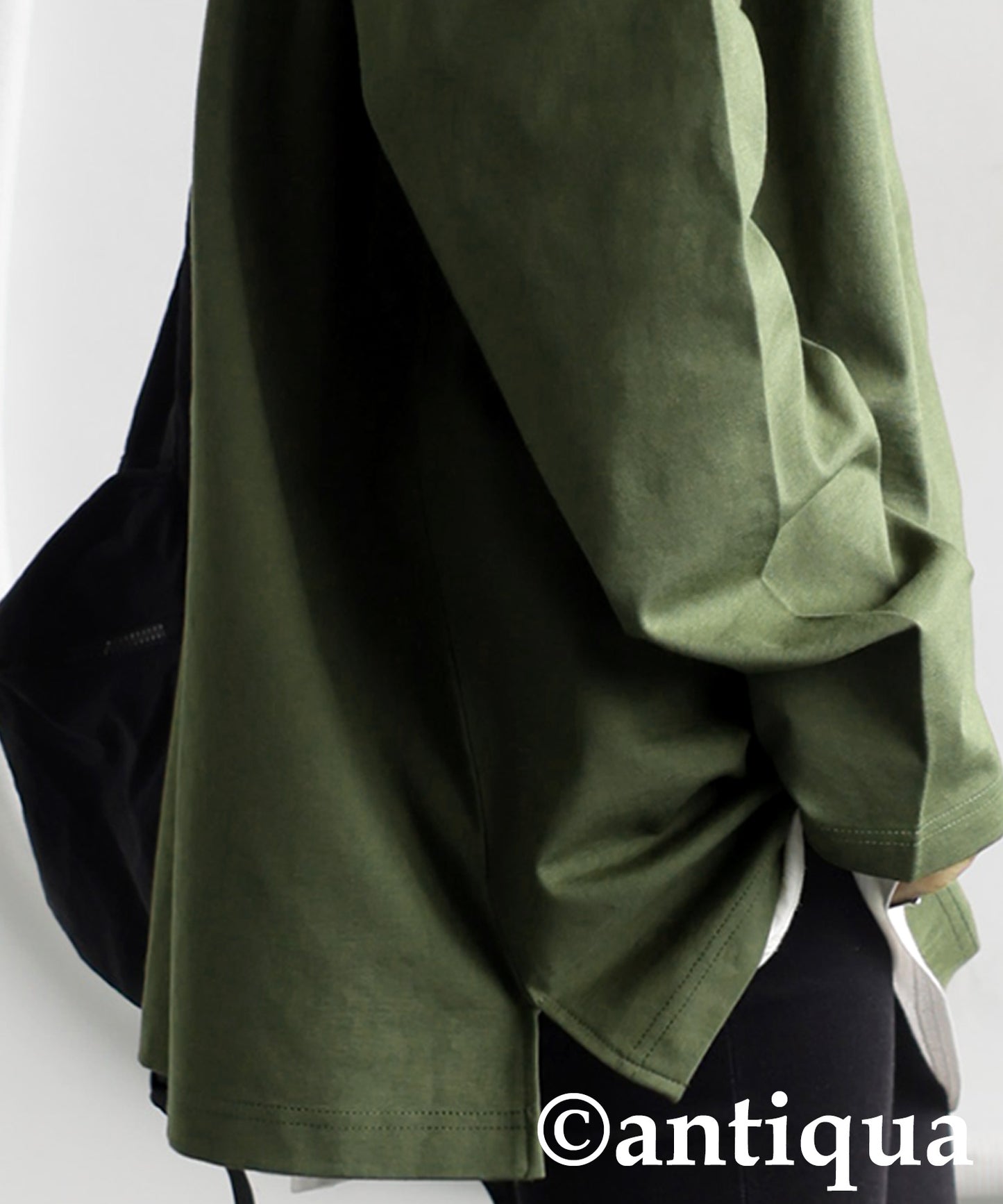 Drop Shoulder Long Sleeve T-Shirt Ladies