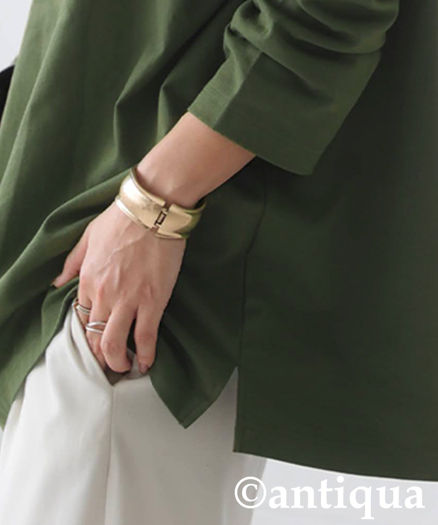 Drop Shoulder Long Sleeve T-Shirt Ladies